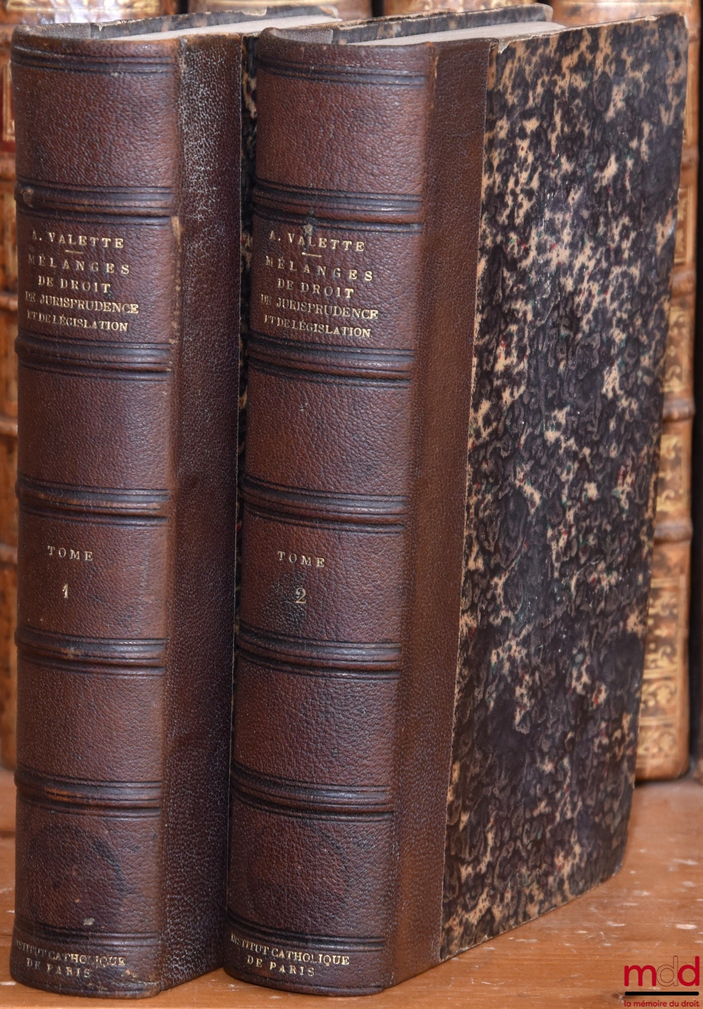 [Miscellanea], VALETTE (Claude-Denis-Auguste) – MISCELLANEOUS WORKS ON LAW, JURISPRUDENCE AND LEGISLATION collected and published under the direction of Messrs. F. Herold and Ch. Lyon-Caen