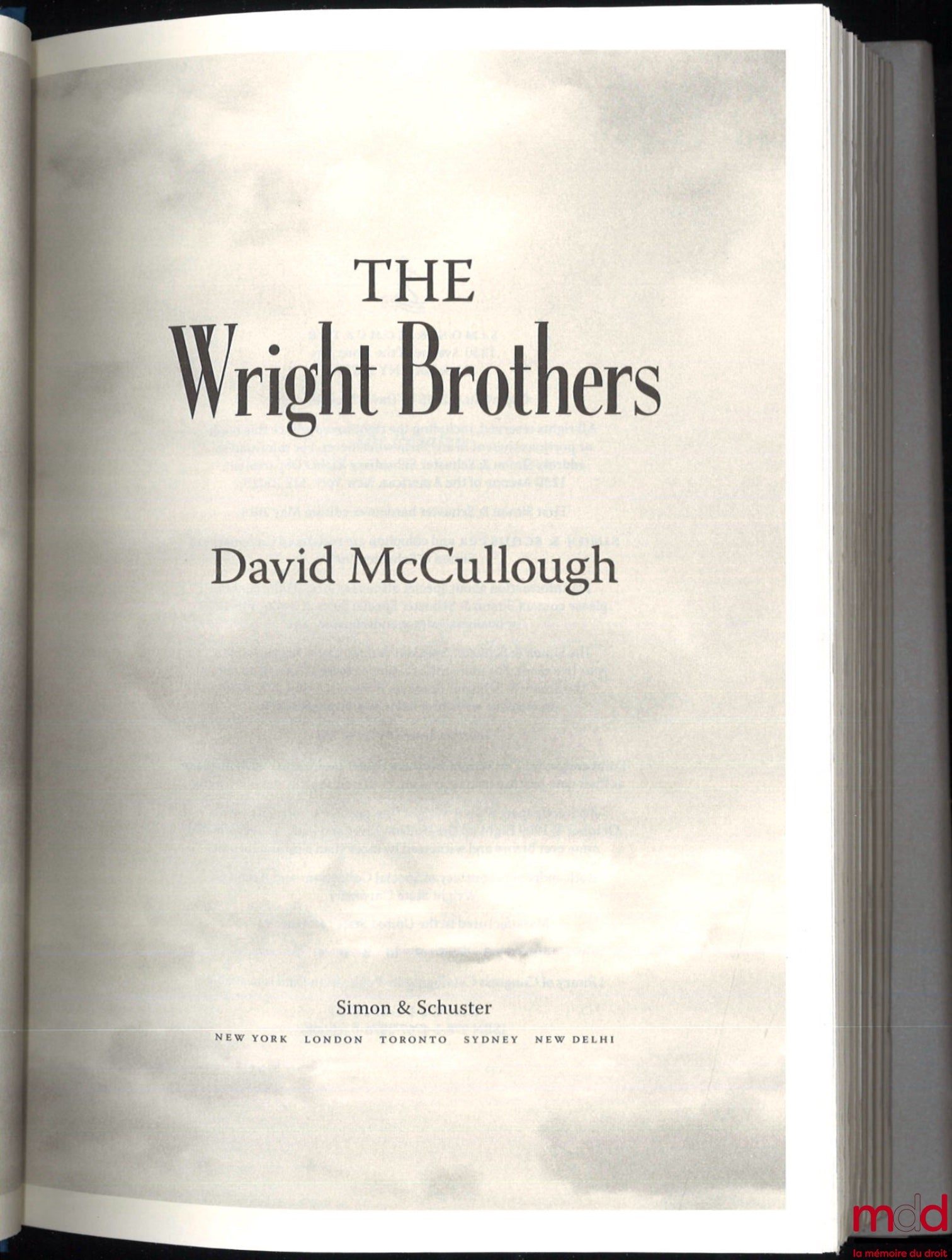 MCCULLOUGH (David) – THE WRIGHT BROTHERS