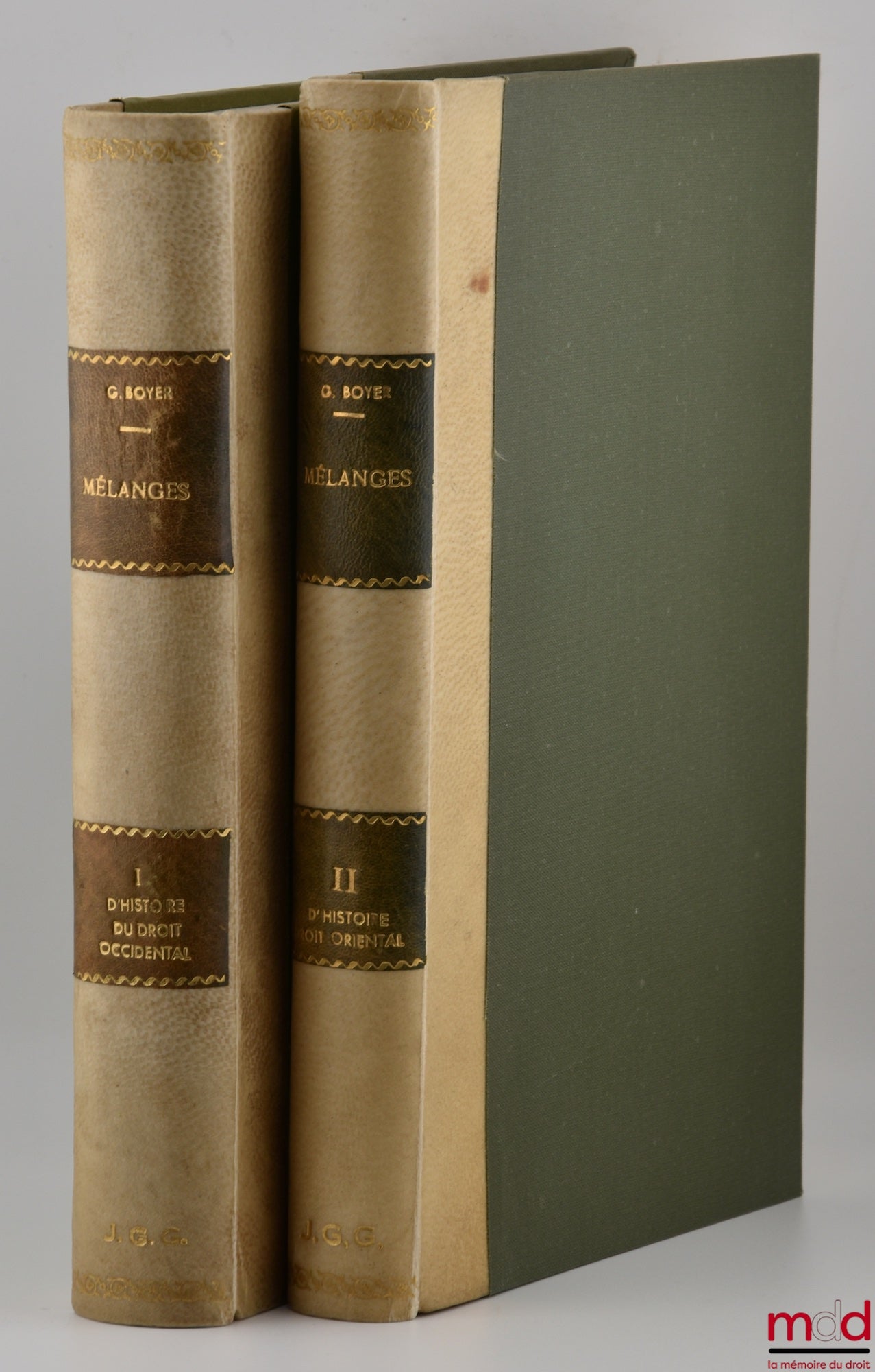 [Boyer (Georges) Miscellany] – Miscellany on the History of Western Law, coll. Collection of the Academy of Legislation, 6th series