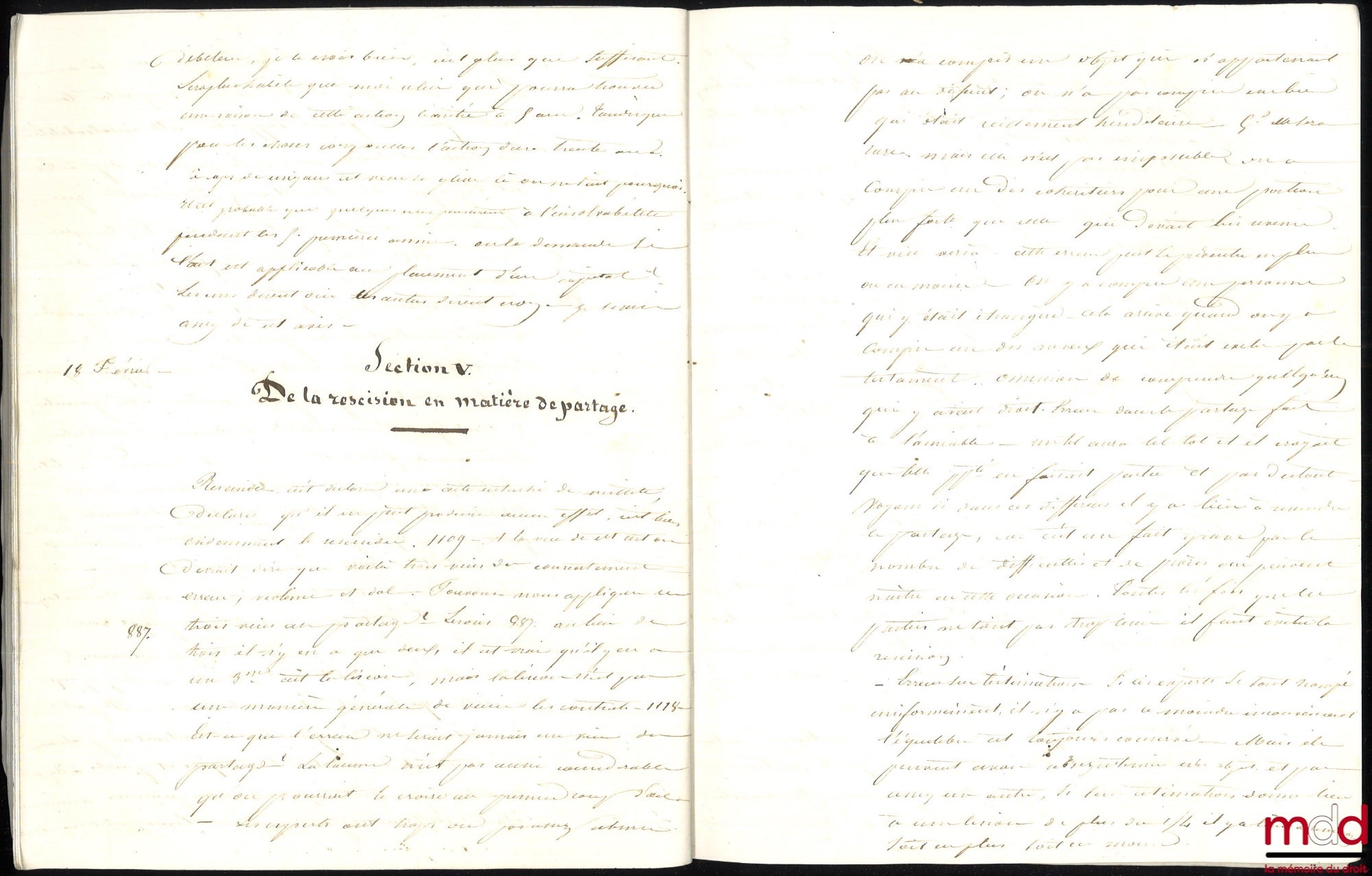[Manuscrit], Anonyme – NOTES PRISES AU COURS DE M. BUGNET, PROFESSEUR À LA FACULTÉ DE PARIS EN 1842