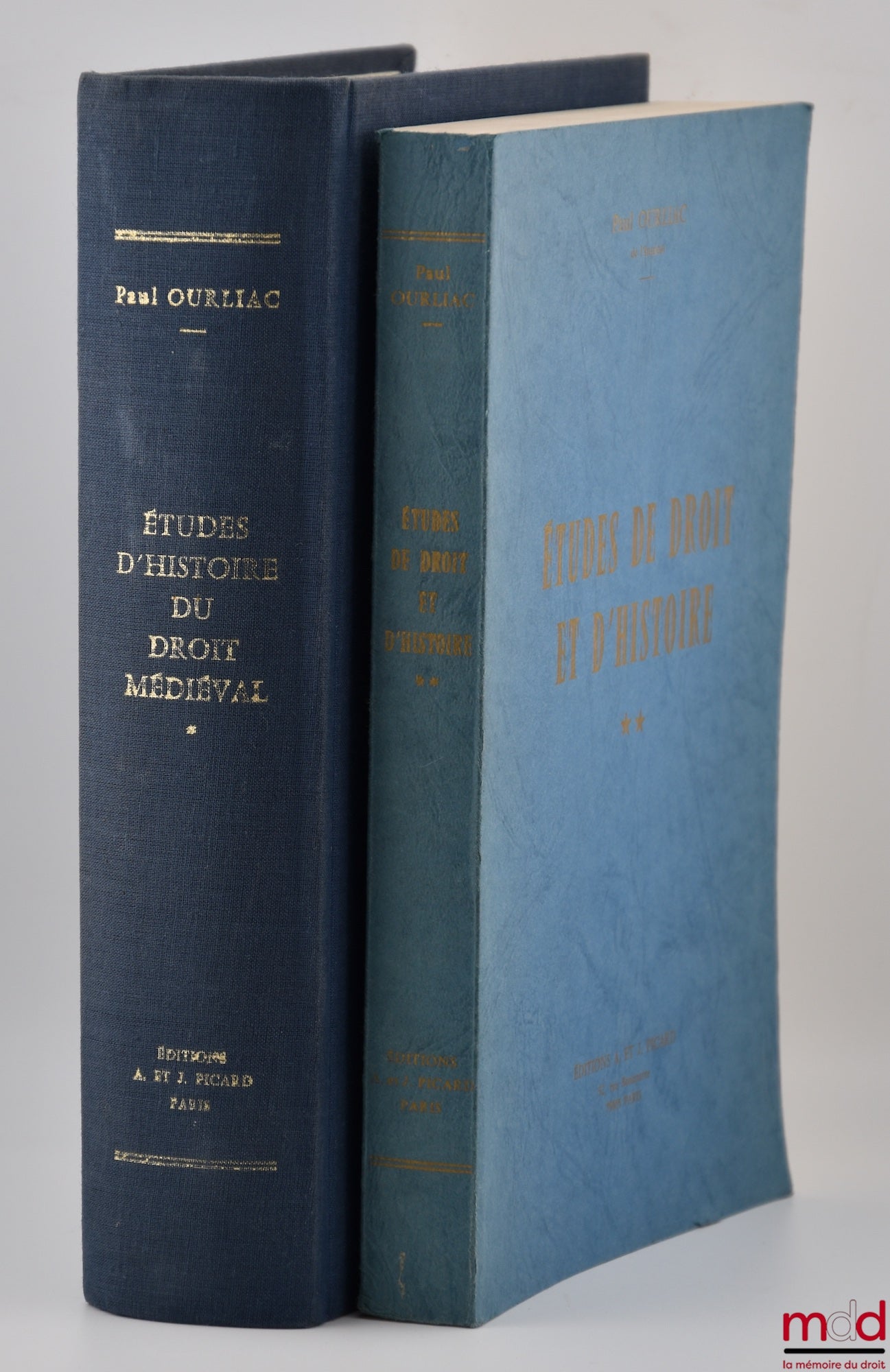 [Ourliac Miscellany] – STUDIES IN THE HISTORY OF MEDIEVAL LAW (vol. I), STUDIES IN LAW AND HISTORY (vol. II)