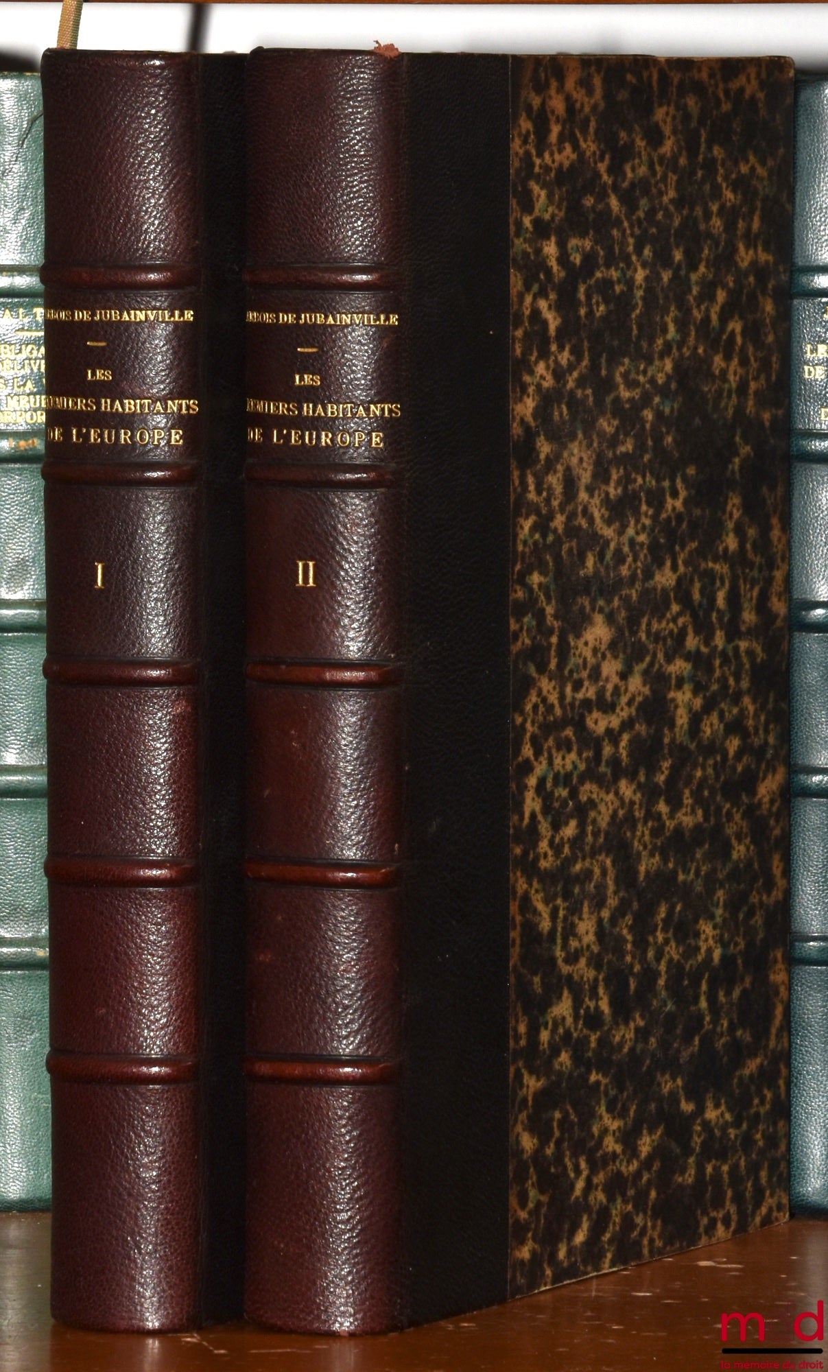 ARBOIS DE JUBAINVILLE (Henri d') – THE FIRST INHABITANTS OF EUROPE according to the writers of Antiquity and the works of linguists, 2nd ed. corrected and considerably augmented by the author, with the collaboration of G. Dottin; vol. 1: 1°) People