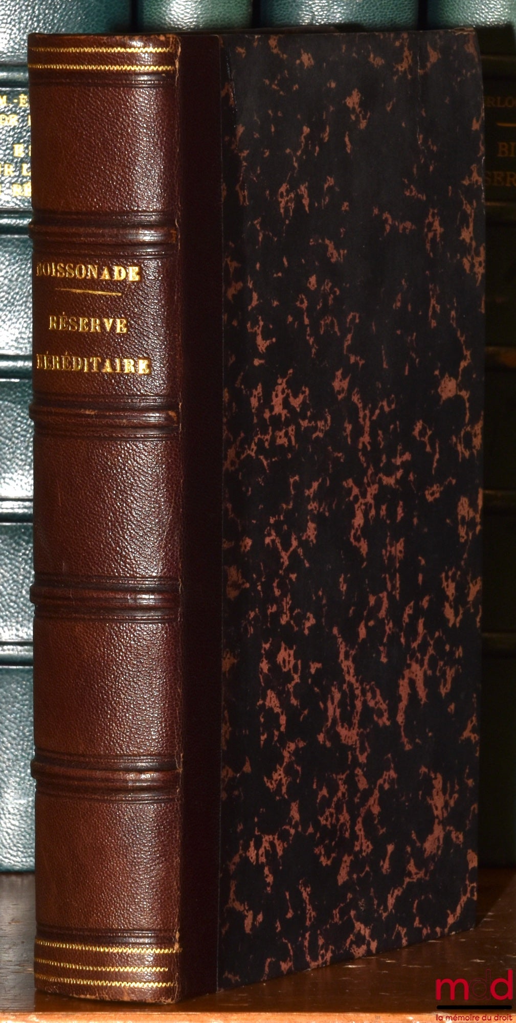 BOISSONADE (Gustave) – HISTORY OF THE HEREDITIC RESERVE AND ITS MORAL AND ECONOMIC INFLUENCE