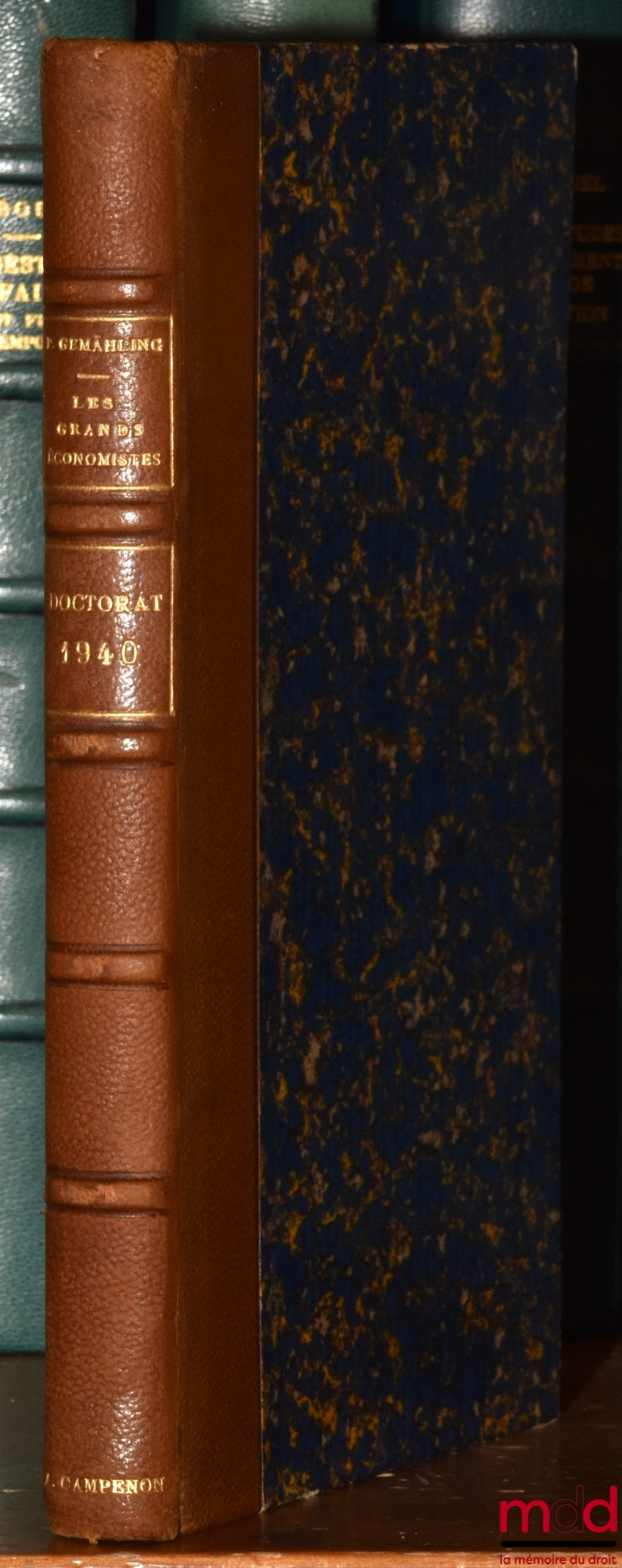 GEMÄHLING (Paul) – THE GREAT ECONOMISTS, Texts and commentaries, 2nd revised and enlarged ed.