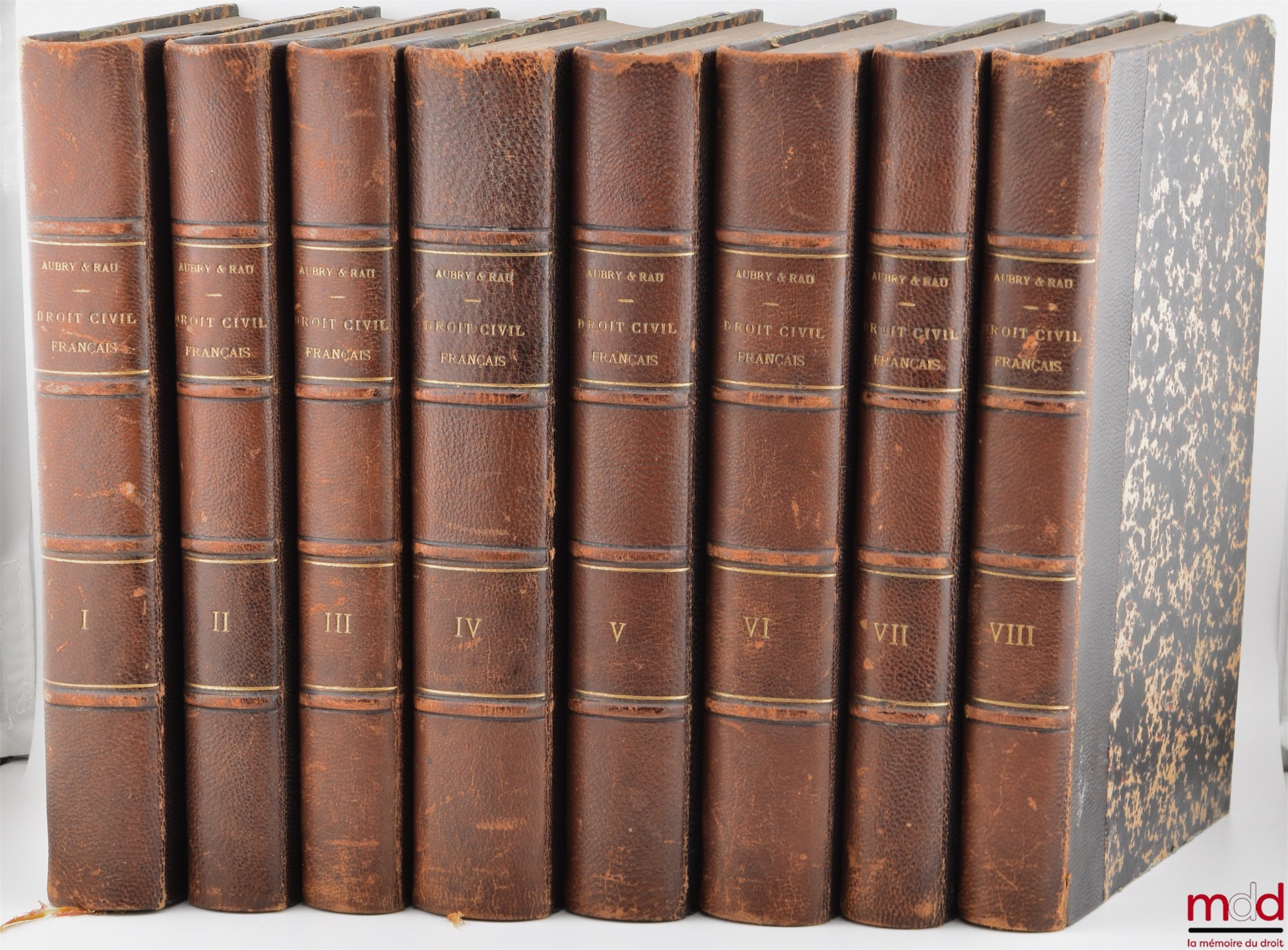 AUBRY (Charles) and RAU (Charles-Frédéric) – COURSE IN FRENCH CIVIL LAW ACCORDING TO THE METHOD OF ZACHARIÆ, 4th ed. revised and completed