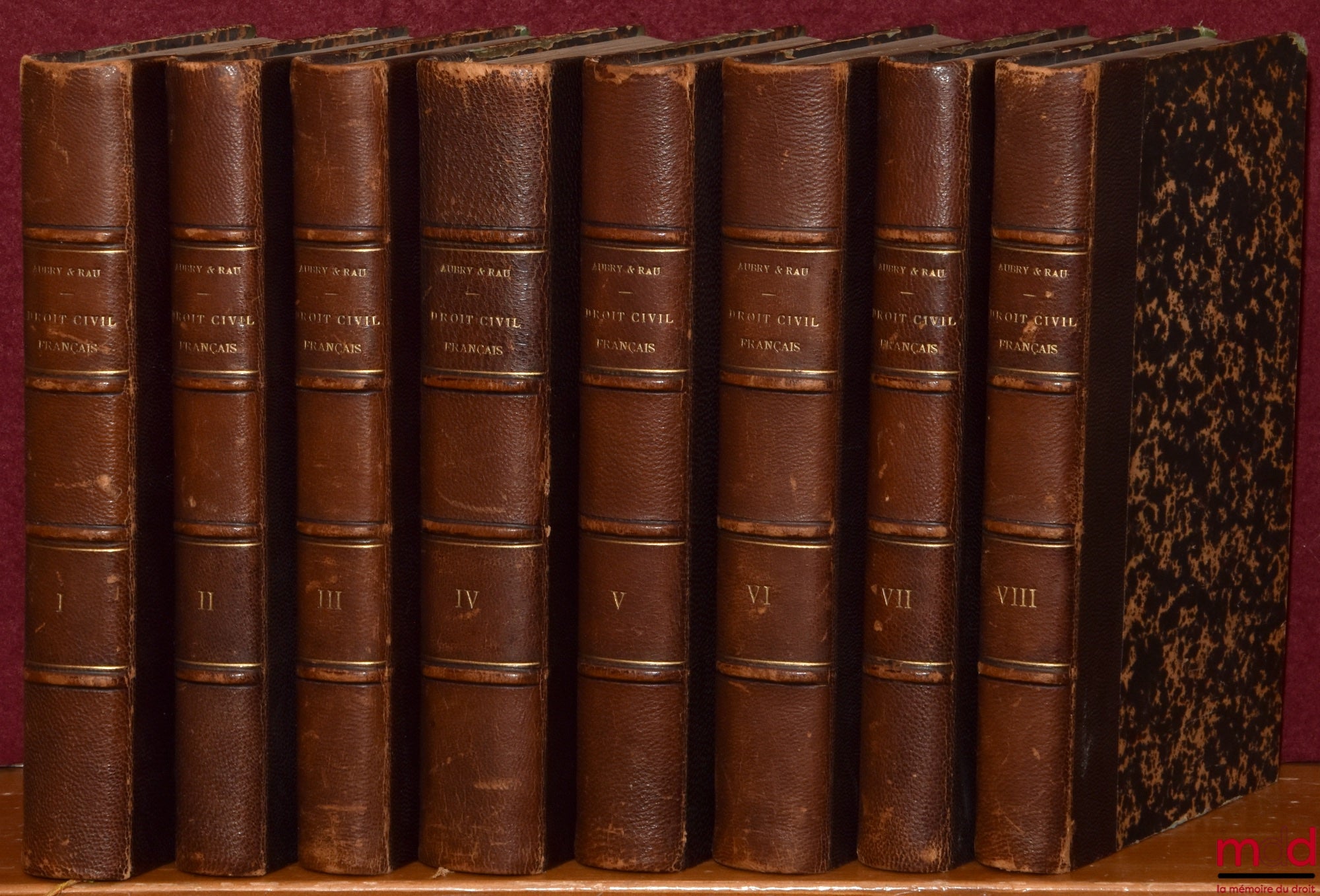 AUBRY (Charles) and RAU (Charles-Frédéric) – COURSE IN FRENCH CIVIL LAW ACCORDING TO THE METHOD OF ZACHARIÆ, 4th ed. revised and completed