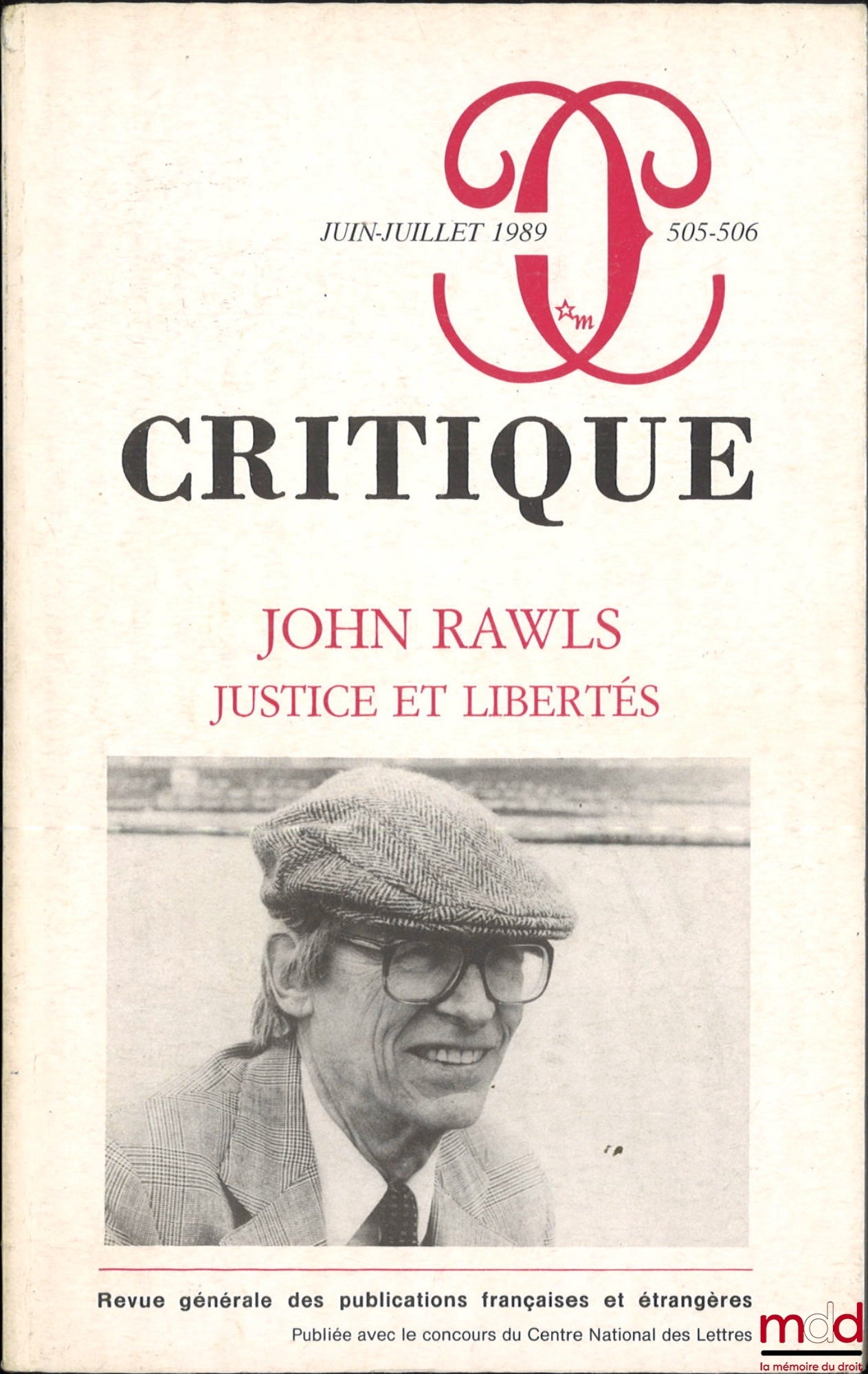 [Review] – JOHN RAWLS, JUSTICE AND FREEDOMS, Critical Review, June-July 1989, Vol. XLV, No. 505-506