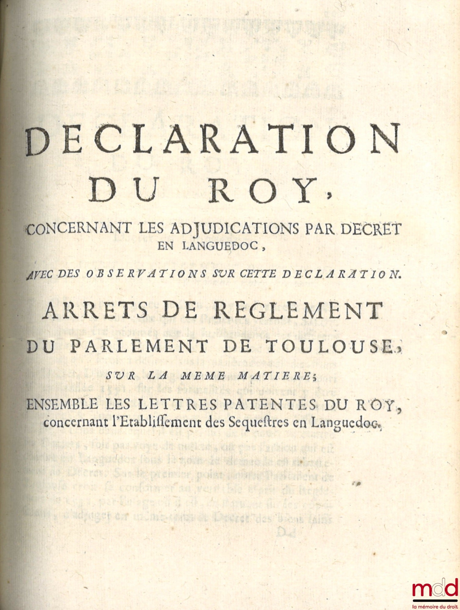 D'AGUESSEAU (Henri François) – COLLECTION OF QUESTIONS OF JURISPRUDENCE, Concerning Donations, Wills, Substitutions, Incapacities to Give and Receive, and Beneficial Matters. With the ANSWERS of the Parliament of Toulouse on these same matters.