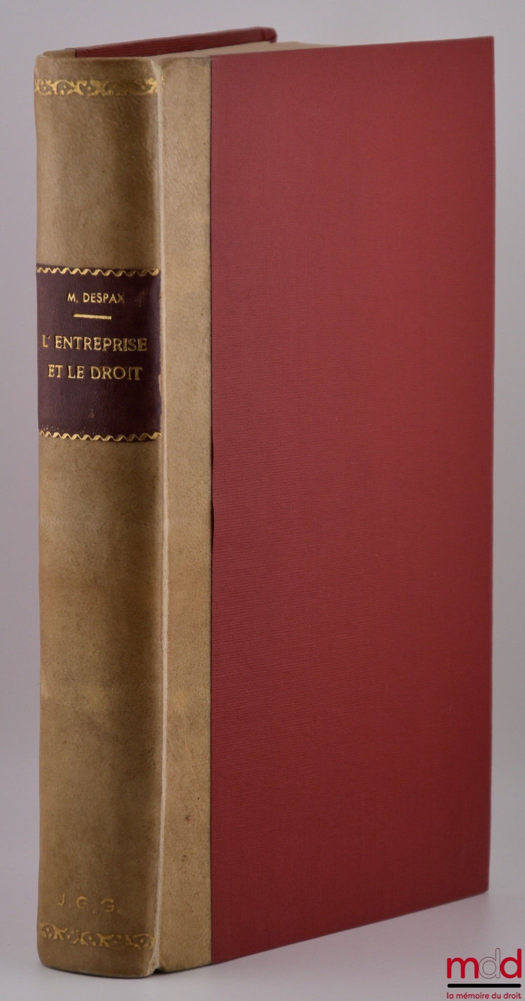 DESPAX (Michel) – BUSINESS AND THE LAW, Preface by Gabriel Marty, Foreword by Henry Solus, Private Law Library, vol. I