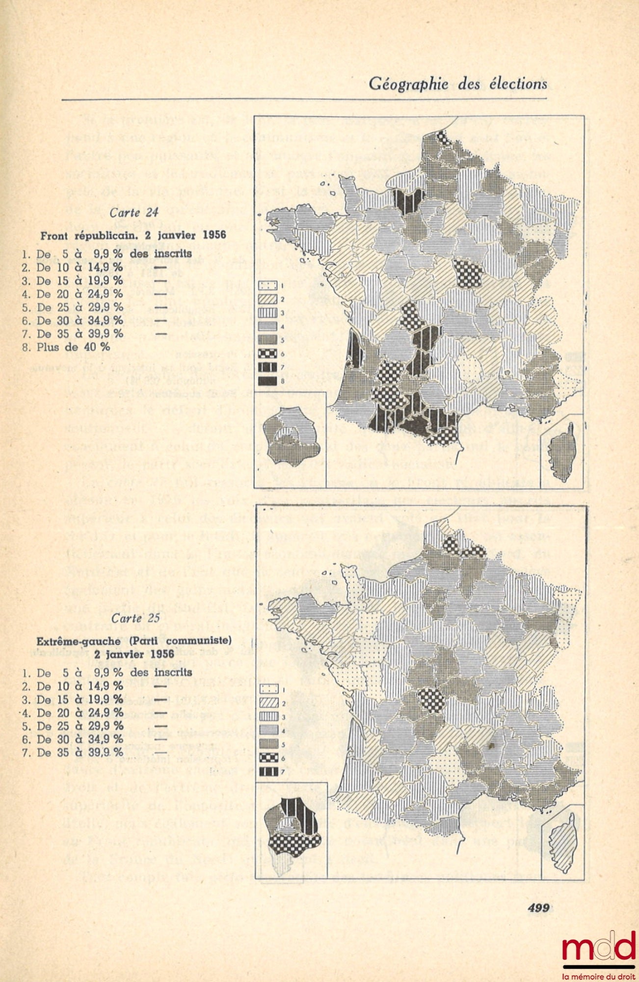 [Collective] – THE ELECTIONS OF JANUARY 2, 1956, edited by Maurice Duverger, François Goguel and Jean Touchard, French Political Science Association, Cahier no. 82 of the National Foundation for Political Science, series Parties and Elections
