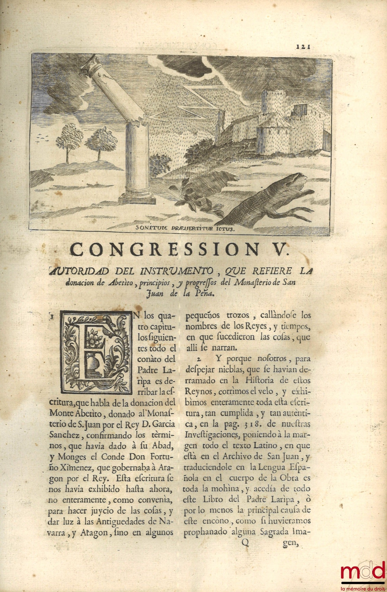 MORET (Joseph de) – [Apologetic Congresses on the truth of the historical investigations of the antiquities of the king of Navarra]