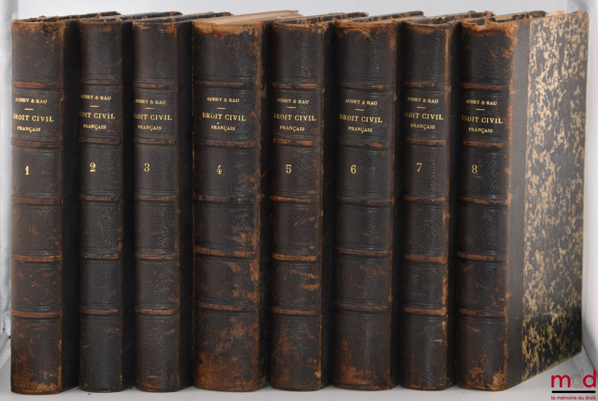 AUBRY (Charles) and RAU (Charles-Frédéric) – COURSE IN FRENCH CIVIL LAW ACCORDING TO THE METHOD OF ZACHARIÆ, 4th ed. revised and completed