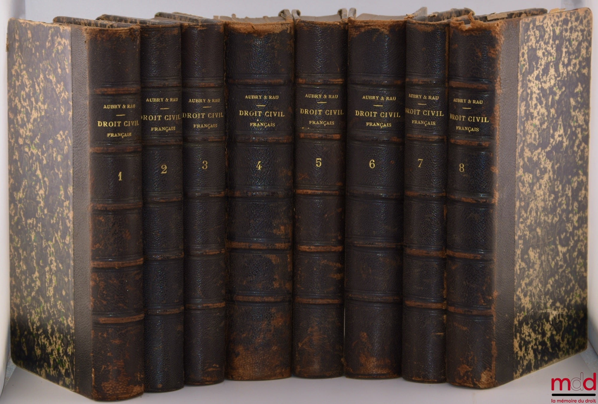 AUBRY (Charles) and RAU (Charles-Frédéric) – COURSE IN FRENCH CIVIL LAW ACCORDING TO THE METHOD OF ZACHARIÆ, 4th ed. revised and completed