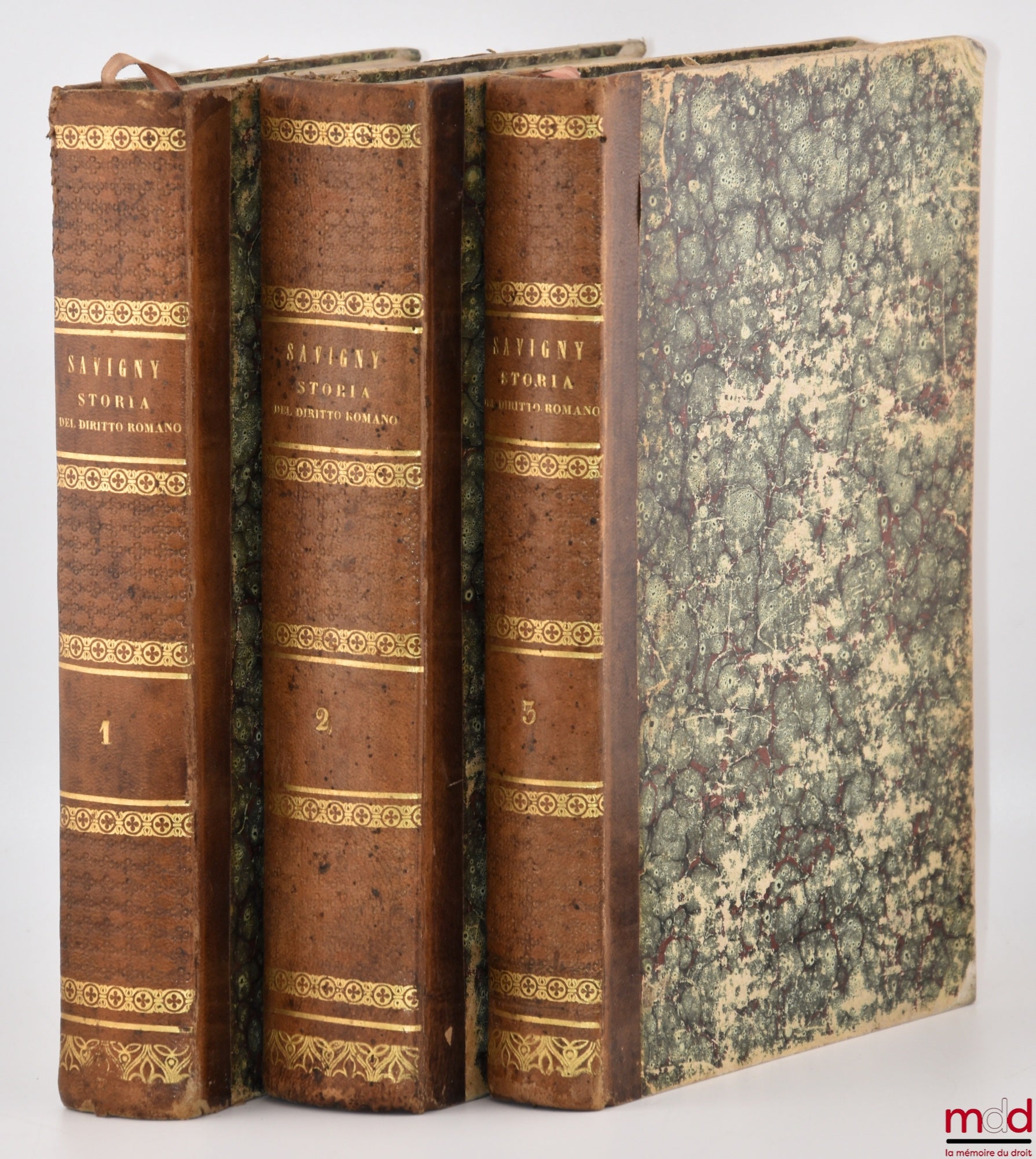 SAVIGNY (Friedrich Carl von) – STORIA DEL DIRITTO ROMANO NEL MEDIO EVO, Con una biografia dell'autore, una notizia delle il opere e note del traduttore.