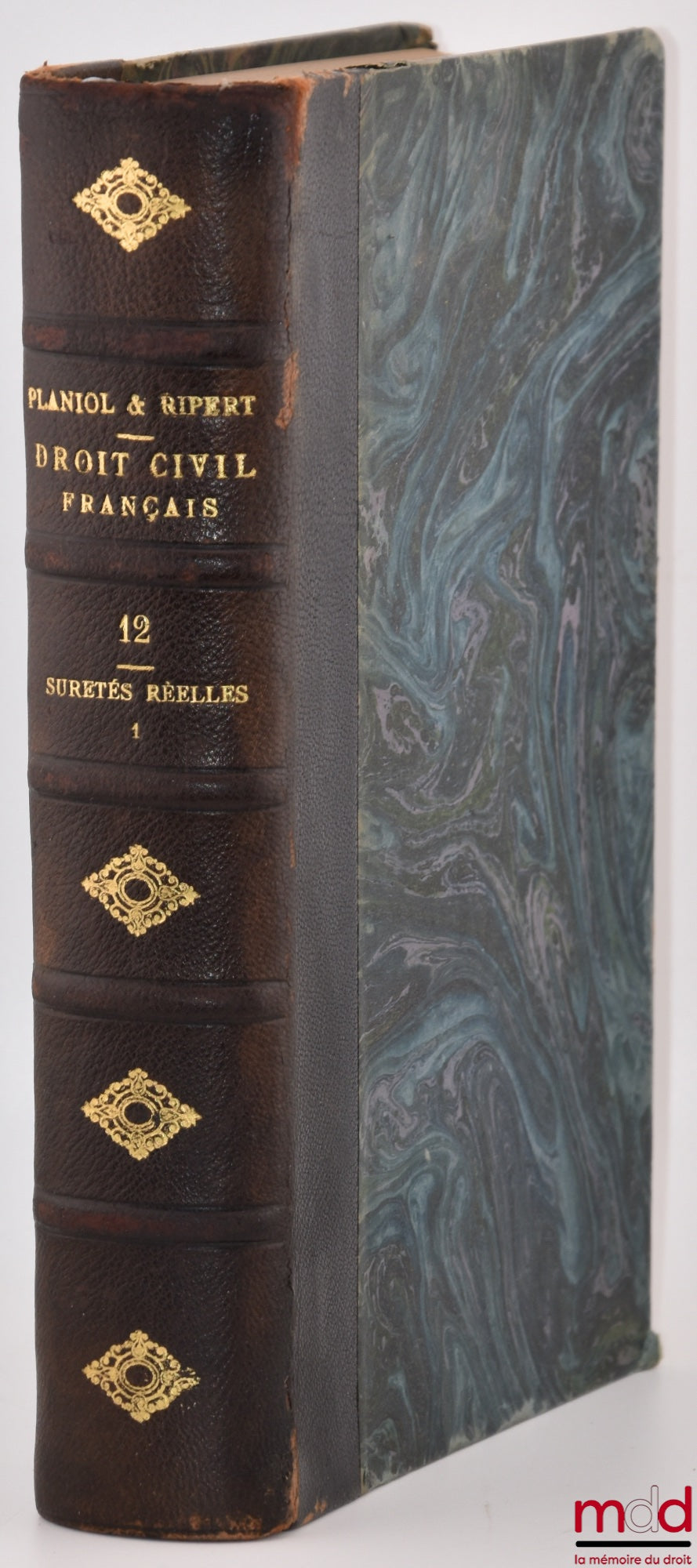 PLANIOL (Marcel) et RIPERT (Georges) – TRAITÉ PRATIQUE DE DROIT CIVIL FRANÇAIS, t. XII : Sûretés réelles avec le concours de Émile Becqué [mq. la 2e partie]