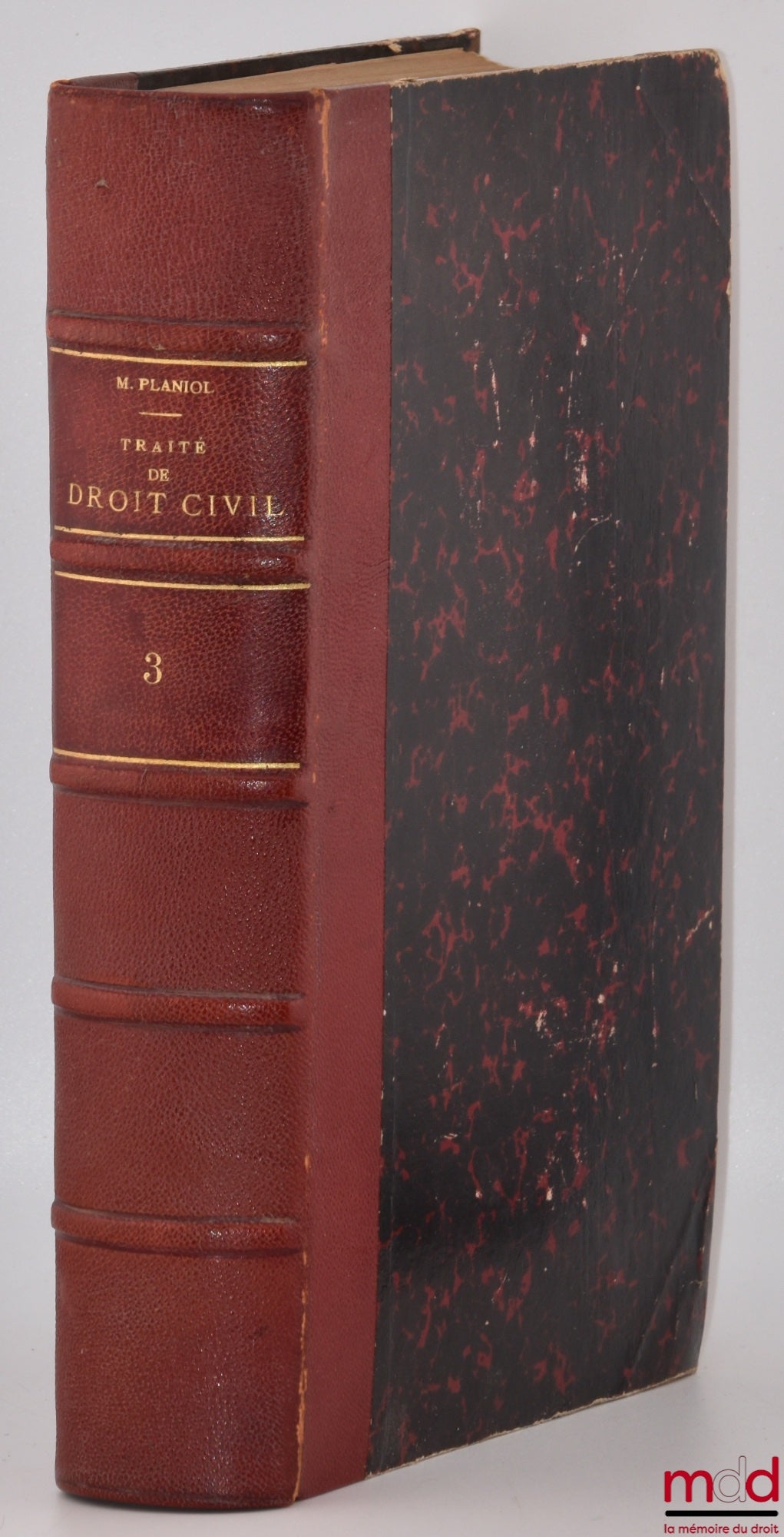 PLANIOL (Marcel) – TRAITÉ ÉLÉMENTAIRE DE DROIT CIVIL : t. III [seul] : Mariage et divorce. Régimes matrimoniaux. Successions. Donations et testaments, 2e éd.
