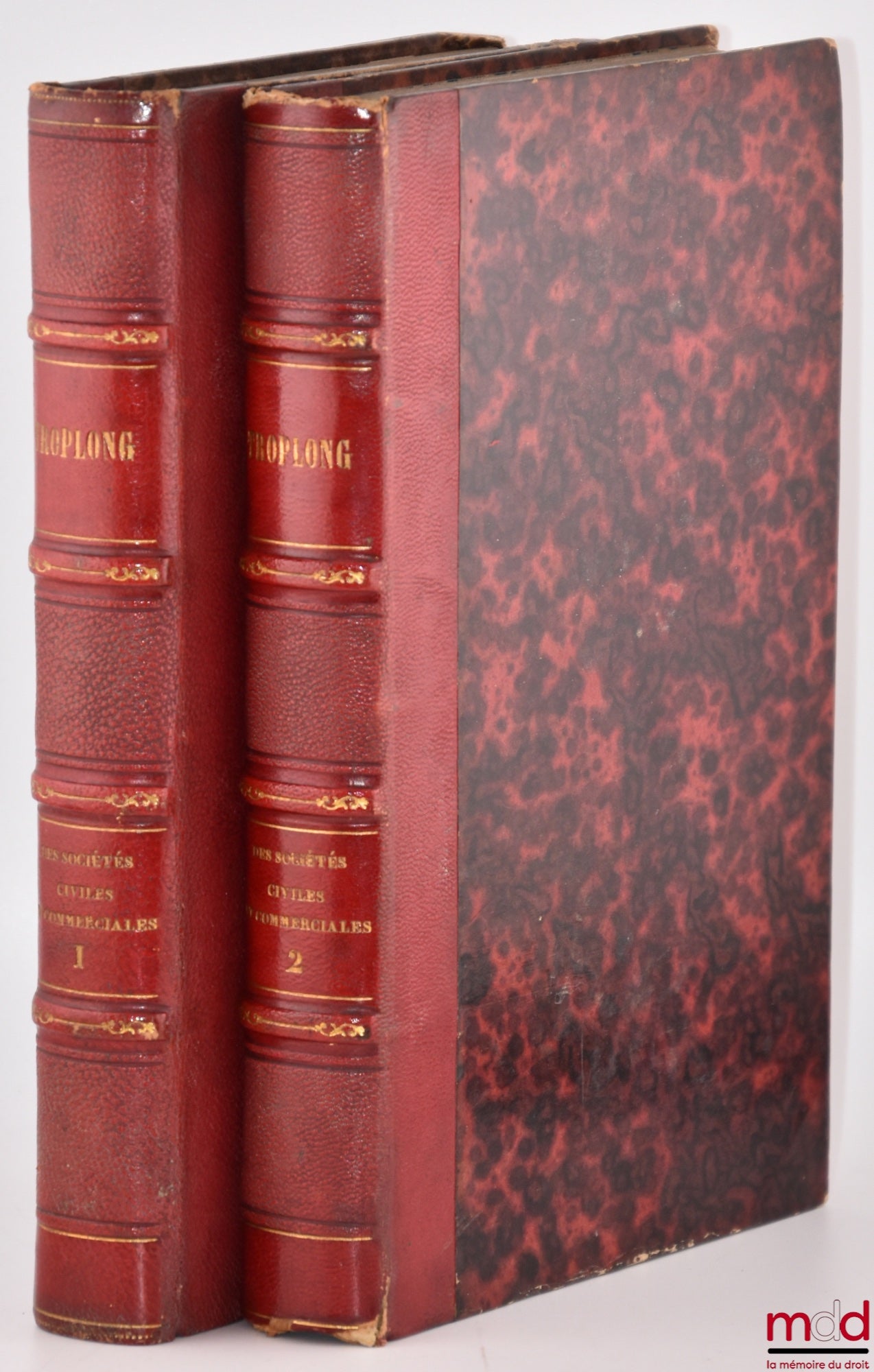 TROPLONG (Raymond-Théodore) – LE DROIT CIVIL EXPLIQUÉ SUIVANT L’ORDRE DES ARTICLES DU CODE DEPUIS ET Y COMPRIS LE TITRE DE LA VENTE, Ouvrage qui fait suite à celui de M. Toullier, mais dans lequel on a adopté la forme plus commode du commentaire : - DE LA