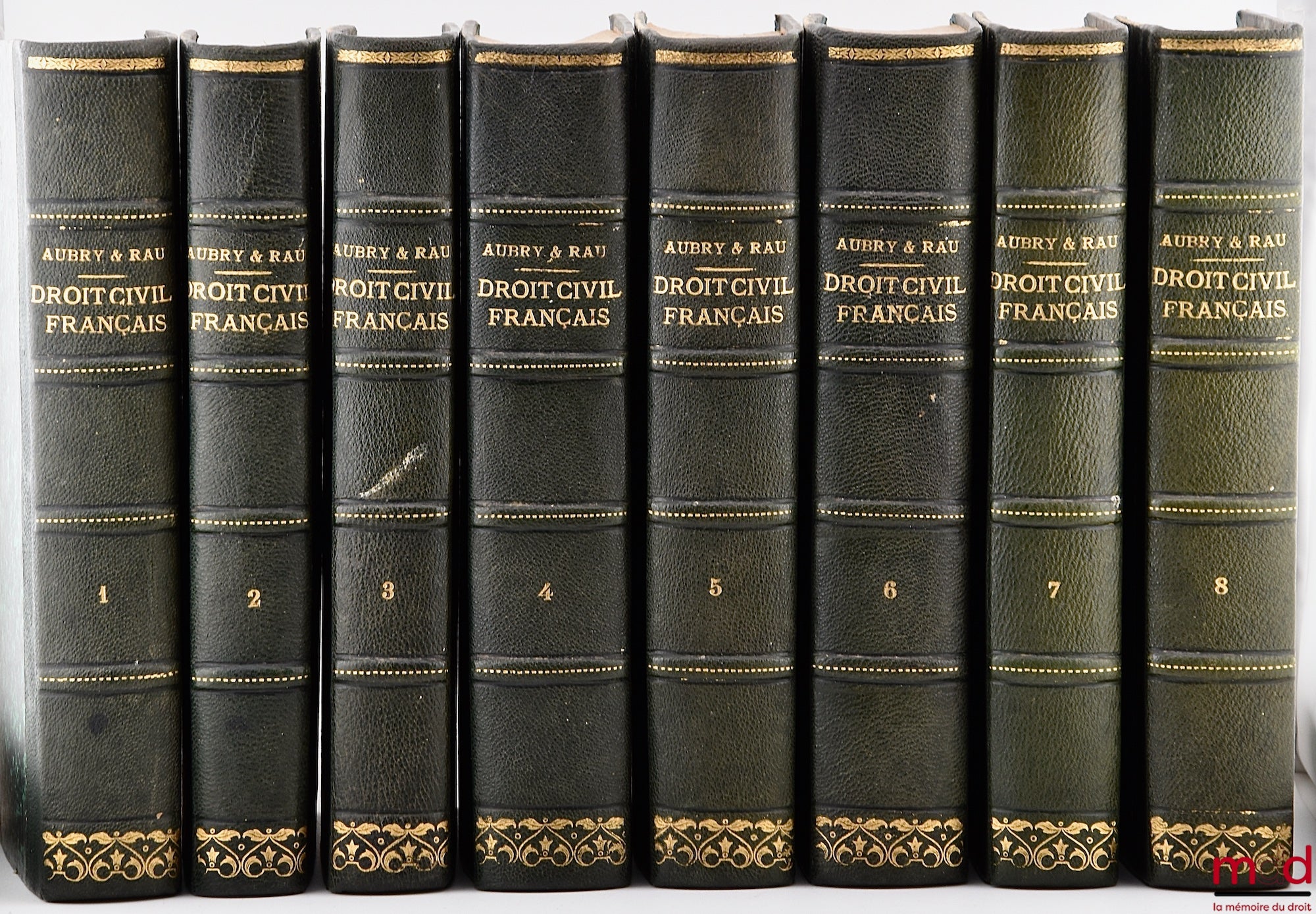 AUBRY (Charles) and RAU (Charles-Frédéric) – COURSE IN FRENCH CIVIL LAW ACCORDING TO THE METHOD OF ZACHARIÆ, 4th ed. revised and completed