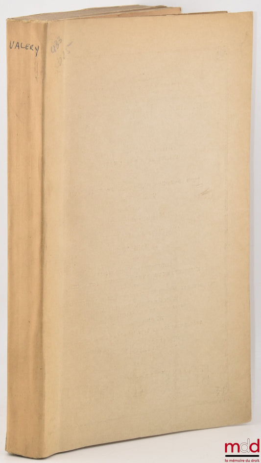 VALÉRY (Jules) – LETTERS
