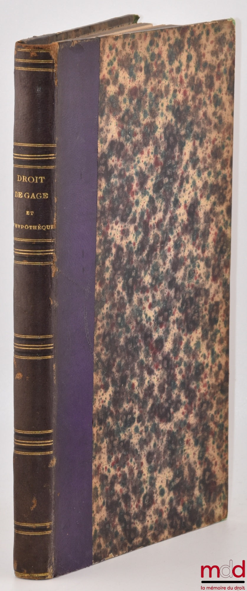 PELLAT (Charles-Auguste) – TRANSLATION OF BOOK XX AND TITLE VII OF BOOK XIII OF THE PANDECTES, WITH THE FACING TEXT; followed by a SUCCINC TREATISE ON THE RIGHT OF PLEDGE AND MORTGAGE AMONG THE ROMANS