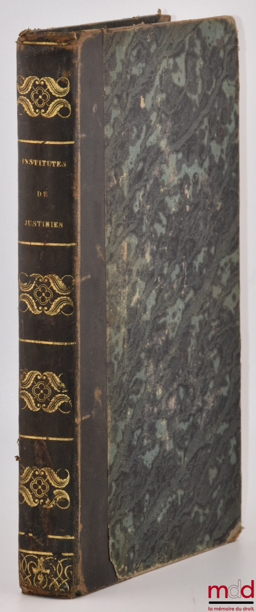 BONJEAN (L. B.), BLONDEAU – INSTITUTES OF EMPEROR JUSTINIAN, Translated into French with the text facing; Accompanied by notes on the most important points; and followed by several Appendices containing various documents useful for the study