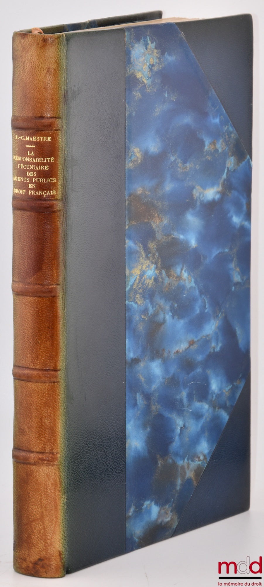 MAESTRE (Jean-Claude) – LA RESPONSABILITÉ PÉCUNIAIRE DES AGENTS PUBLICS EN DROIT FRANÇAIS, Bibl. de droit public, t. L