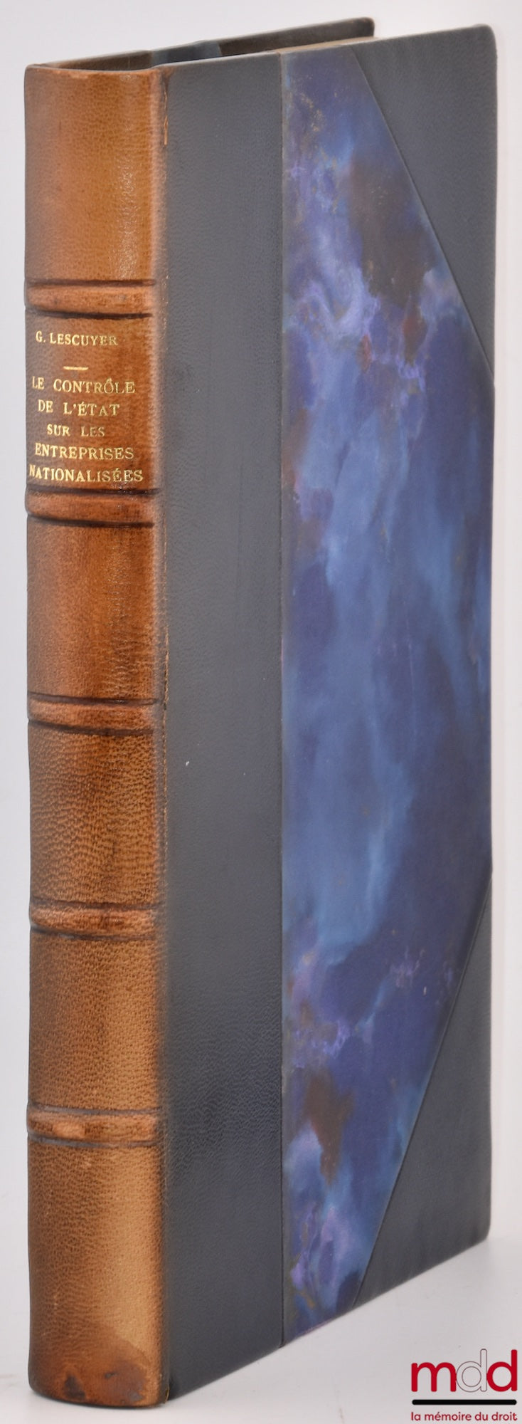 LESCUYER (Georges) – STATE CONTROL OVER NATIONALIZED COMPANIES, Preface by Jean Rivero, Public Law Library, vol. XXIII