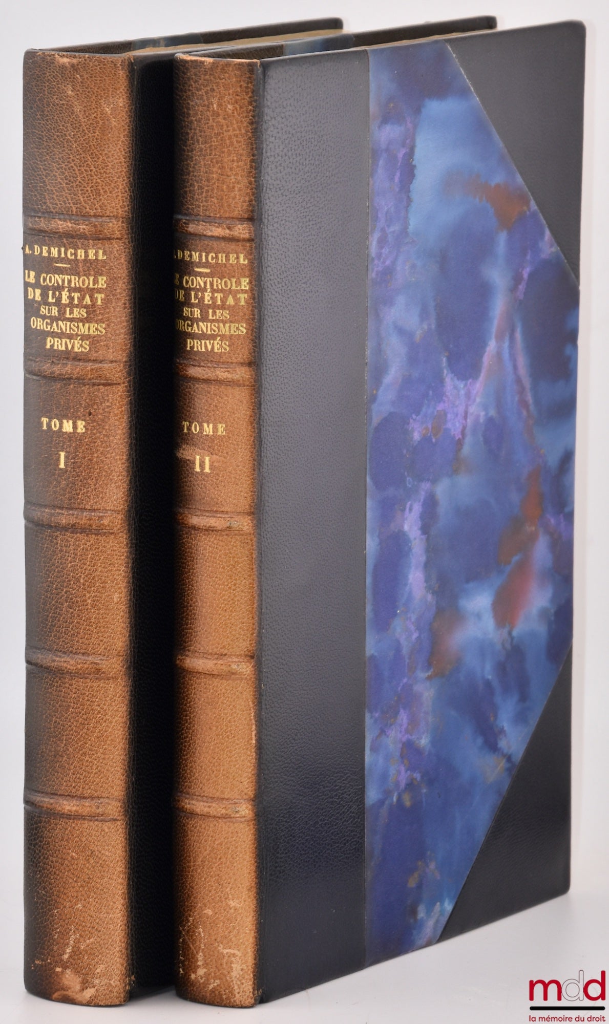 DEMICHEL (André) – LE CONTRÔLE DE L’ÉTAT SUR LES ORGANISMES PRIVÉS, ESSAI D’UNE THÉORIE GÉNÉRALE, Préface de Jean-Marie Auby, Bibl. de droit public, t. XXIX