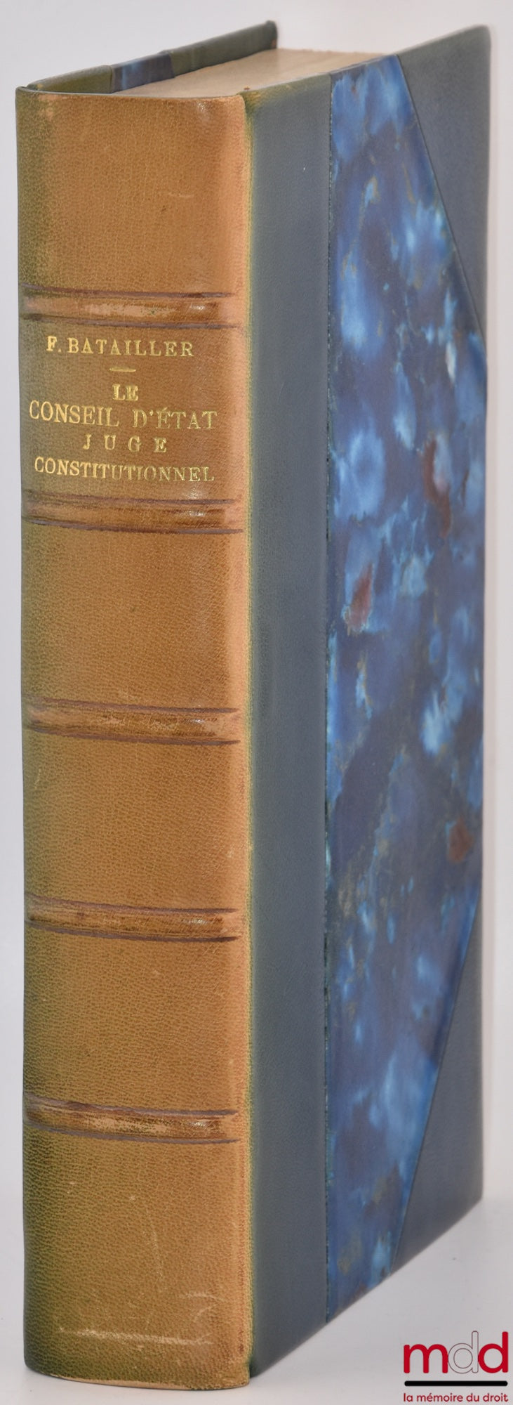 BATAILLER (Francine) – THE COUNCIL OF STATE AS CONSTITUTIONAL JUDGE, Preface by Georges Vedel, Public Law Library, vol. LXVIII