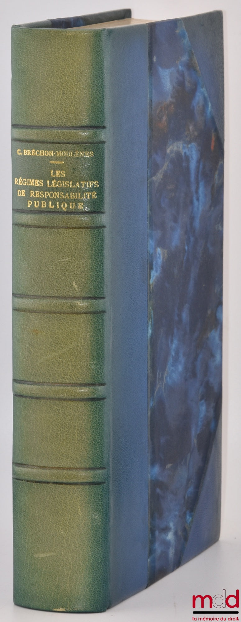 BRÉCHON-MOULÈNES (Christine) – LEGISLATIVE REGIMES OF PUBLIC LIABILITY, Preface by Georges Vedel, Public Law Library, vol. CXII