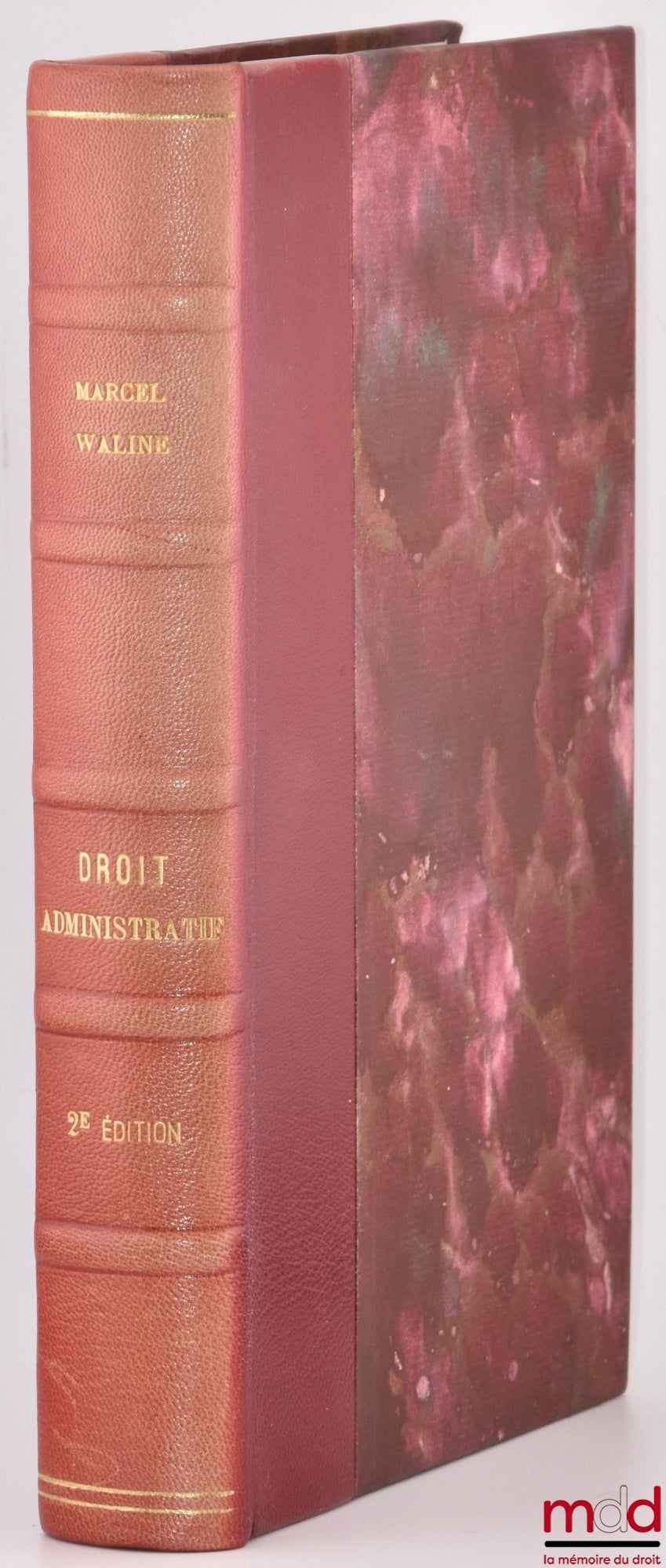 WALINE (Marcel) – MANUEL ÉLÉMENTAIRE DE DROIT ADMINISTRATIF, 2e éd.
