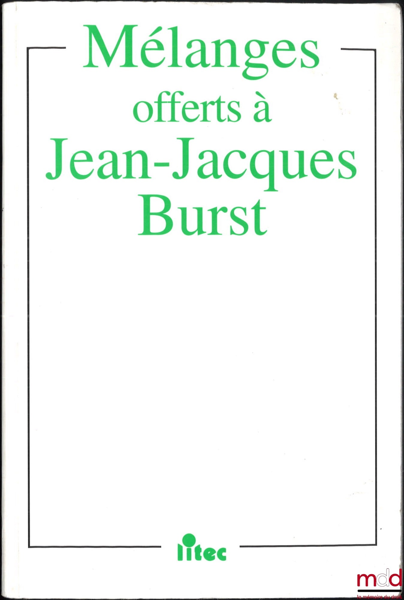 [Burst Collection] – INTELLECTUAL PROPERTY - YEAR 2000, Collection presented to Jean-Jacques BURST