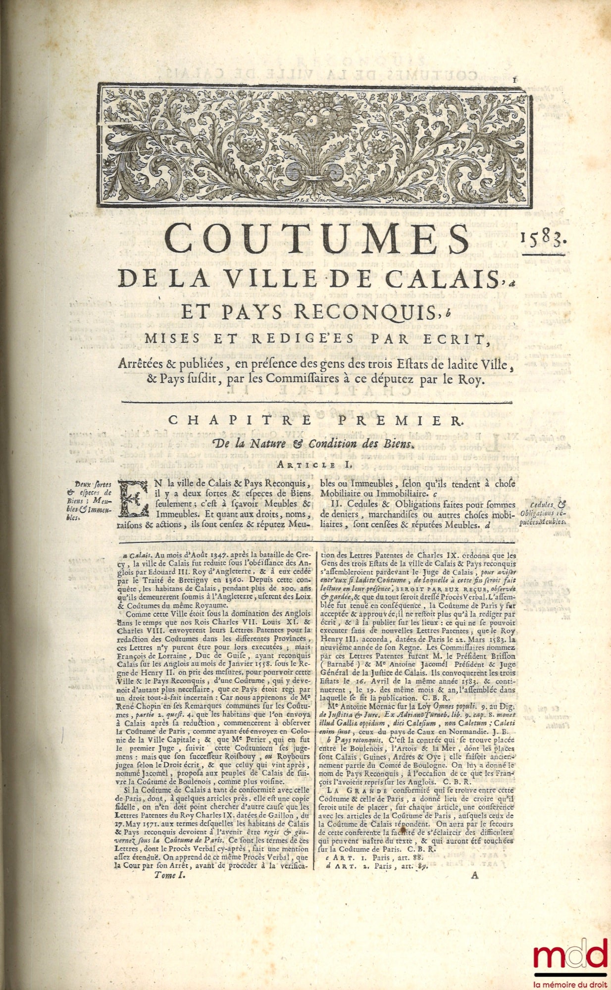 BOURDOT DE RICHEBOURG (Charles-Antoine) – NEW GENERAL CUSTOMARY OR BODY OF GENERAL AND PARTICULAR CUSTOMS OF FRANCE, AND OF THE PROVINCES KNOWN AS GAUL; accurately verified against the Originals kept in the Registry of the Parliament of Paris