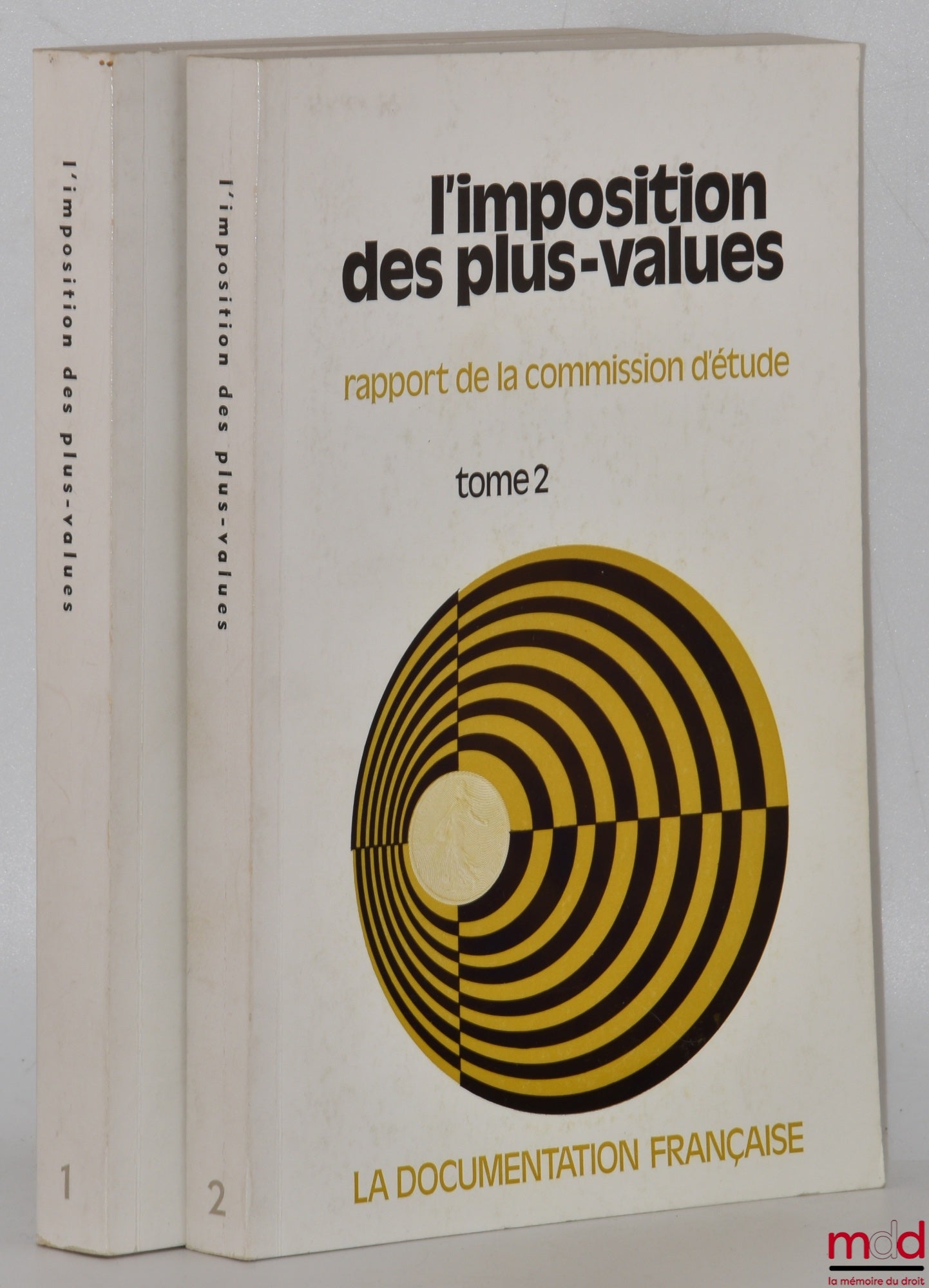 [Collective] – CAPITAL GAINS TAXATION, Report of the Commission for the Study of a Generalized Capital Gains Tax, Chairman: Albert Monguilan, Rapporteur: Jacques Delmas, Vol. I: Report and Appendices, Vol. II: Opinions Gathered by the Commission