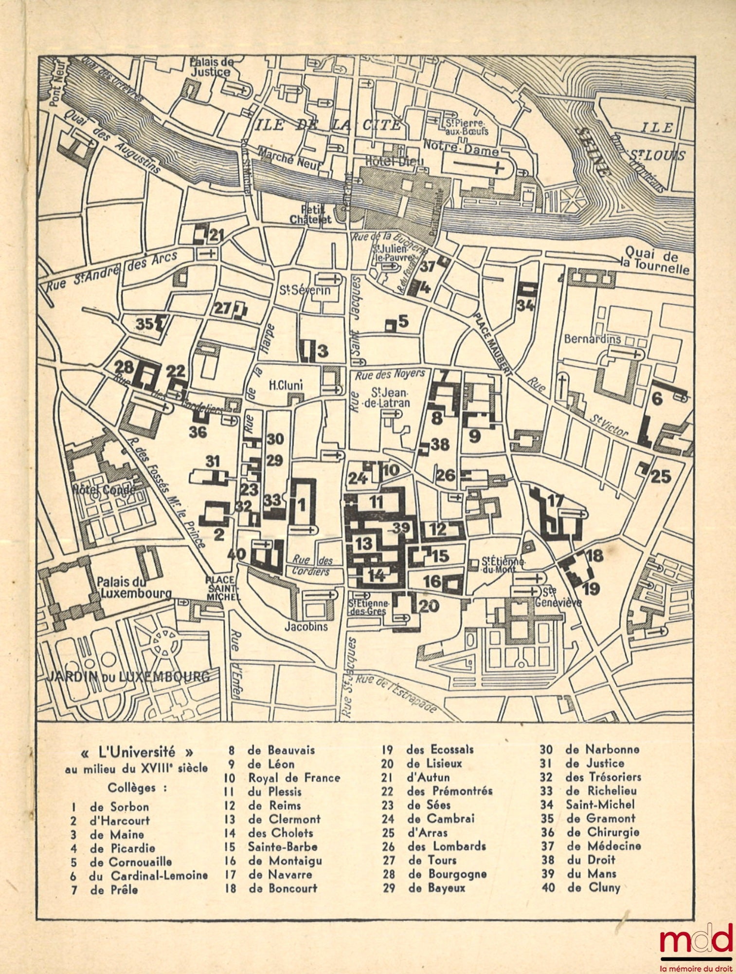 BOURRELIER (Henri) – THE LIFE OF THE LATIN QUARTER, FROM ITS ORIGINS TO THE UNIVERSITY CITY, Preface by S. Charlety