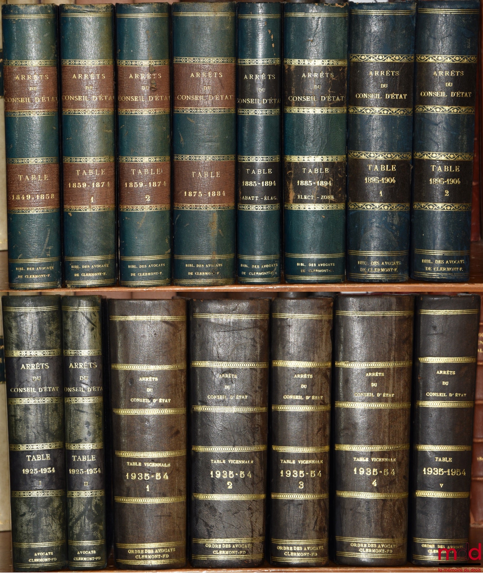 [Recueil Lebon - Conseil d’État] – JURISPRUDENCE DU CONSEIL D’ÉTAT statuant au contentieux et DU TRIBUNAL DES CONFLITS ET DE LA COUR DES COMPTES (Collection Macarel, Lebon et Halays-Dabot, fondée en 1821) : TABLES du RECUEIL PÉRIODIQUE DES ARRÊTS DU CONSE