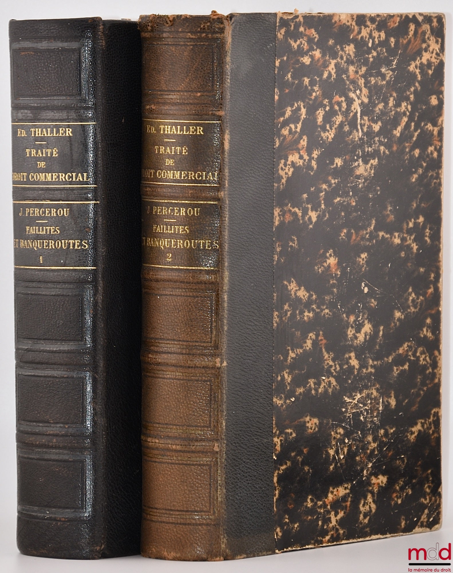 PERCEROU (Jean) – ON BANKRUPTCY AND JUDICIAL LIQUIDATIONS, A GENERAL THEORETICAL AND PRACTICAL TREATISE ON COMMERCIAL LAW, edited by Edmond Thaller
