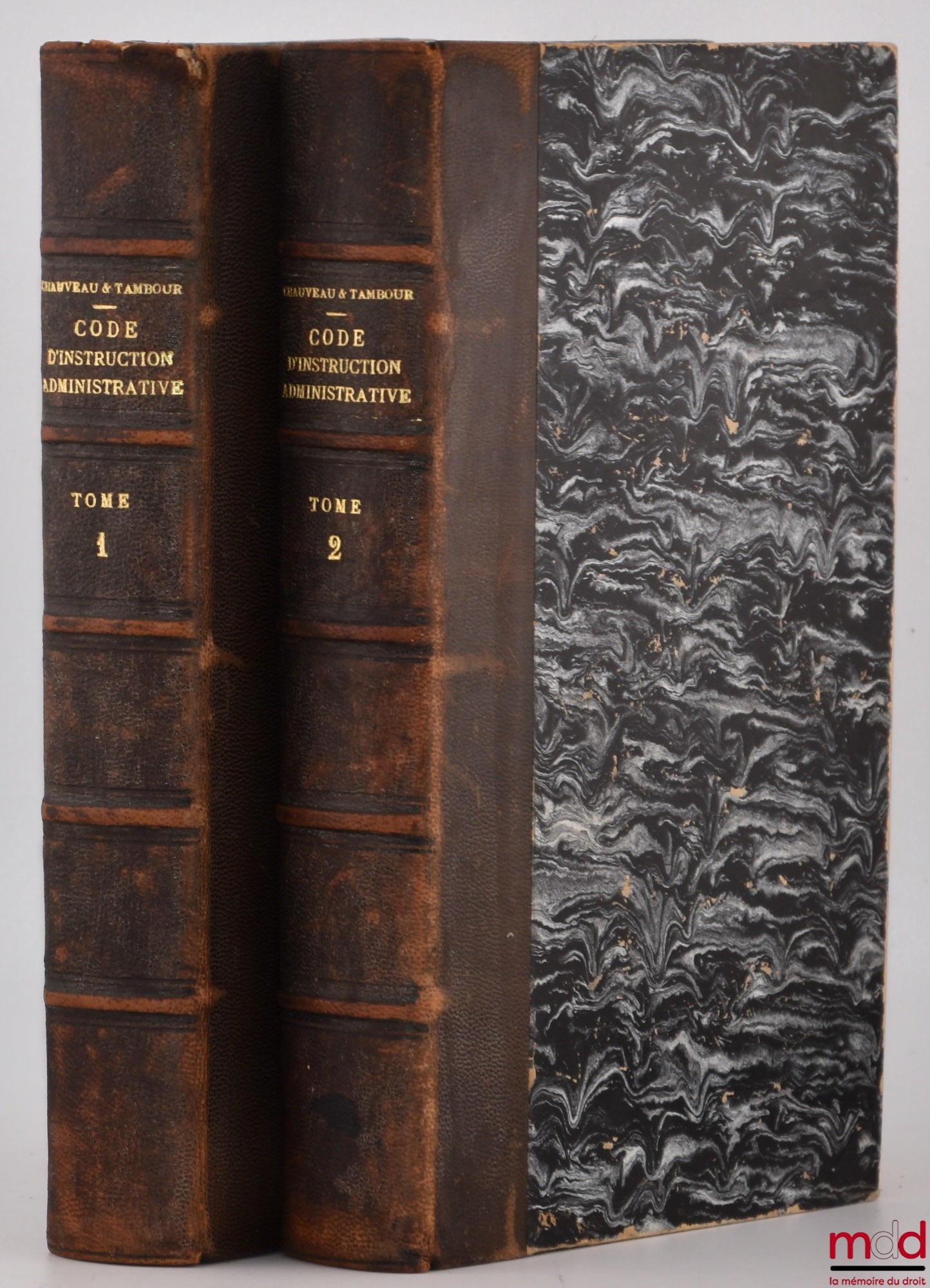 CHAUVEAU (Adolphe) and TAMBOUR (Ernest) – CODE OF ADMINISTRATIVE INSTRUCTION OR LAWS OF ADMINISTRATIVE PROCEDURE containing, in the order of the Code of Civil Procedure, the rules of procedure before administrative courts, Ministers, Prefects, Cons