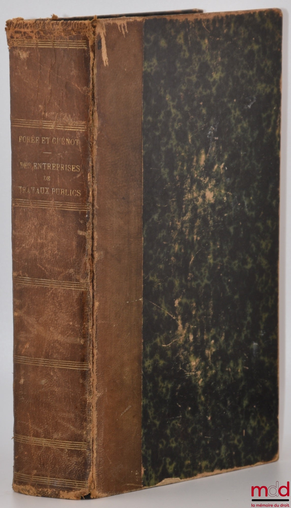PORÉE (Henri) and CUËNOT (Henry) – PUBLIC WORKS COMPANIES SUBJECT TO THE GENERAL CLAUSES AND CONDITIONS OF THE BRIDGES AND ROADS DEPARTMENT AND TO THE SPECIFICATIONS OF THE LOCAL ROADS SERVICE