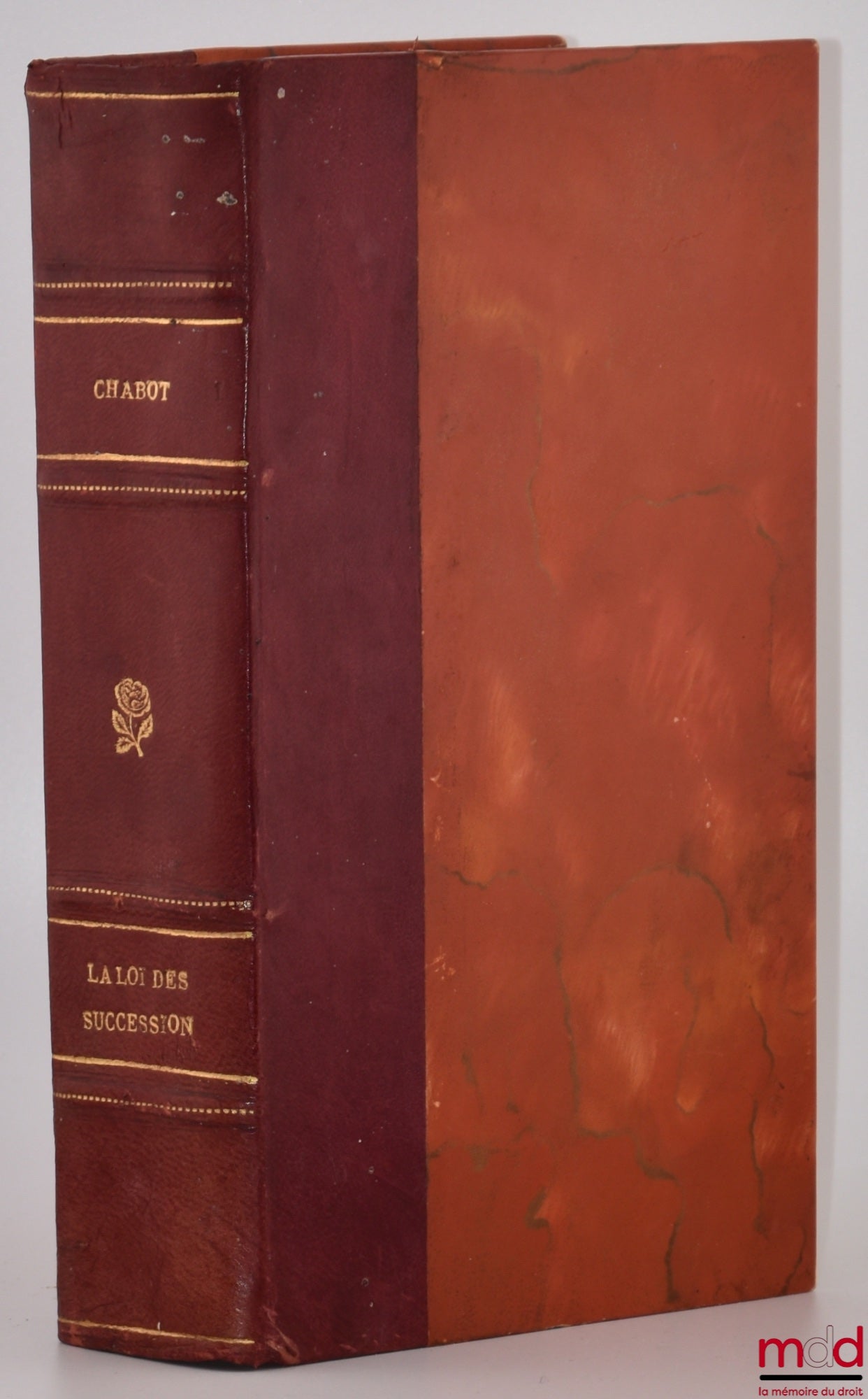 CHABOT (Georges) [known as Chabot de L'Allier] – COMMENTARY ON THE LAW OF INHERITANCE, FORMING TITLE ONE OF BOOK THREE OF THE CIVIL CODE, New revised and augmented edition