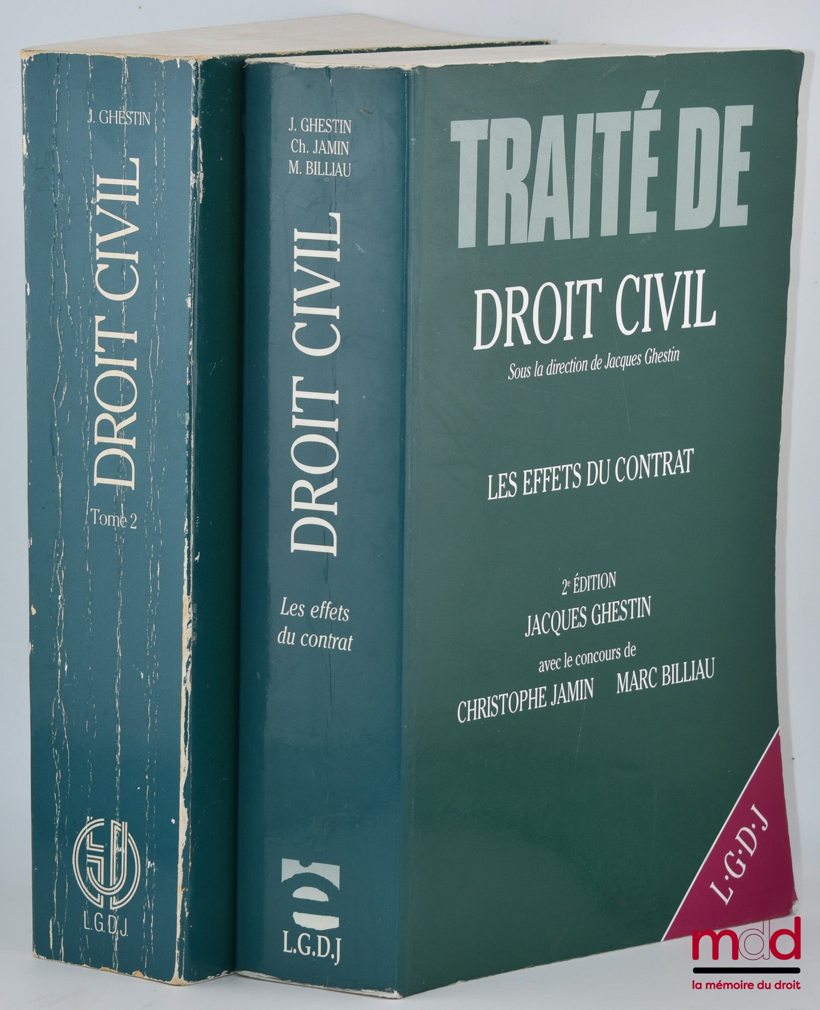 GHESTIN (Jacques), JAMIN (Christophe) et BILLIAU (Marc)  – LES OBLIGATIONS, LE CONTRAT : FORMATION (2e éd.) par J. Ghestin ; LES EFFETS DU CONTRAT (2e éd.) par J. Ghestin avec le concours de Ch. Jamin et M. Billiau, Traité de droit civil, dir. Jacques GHE