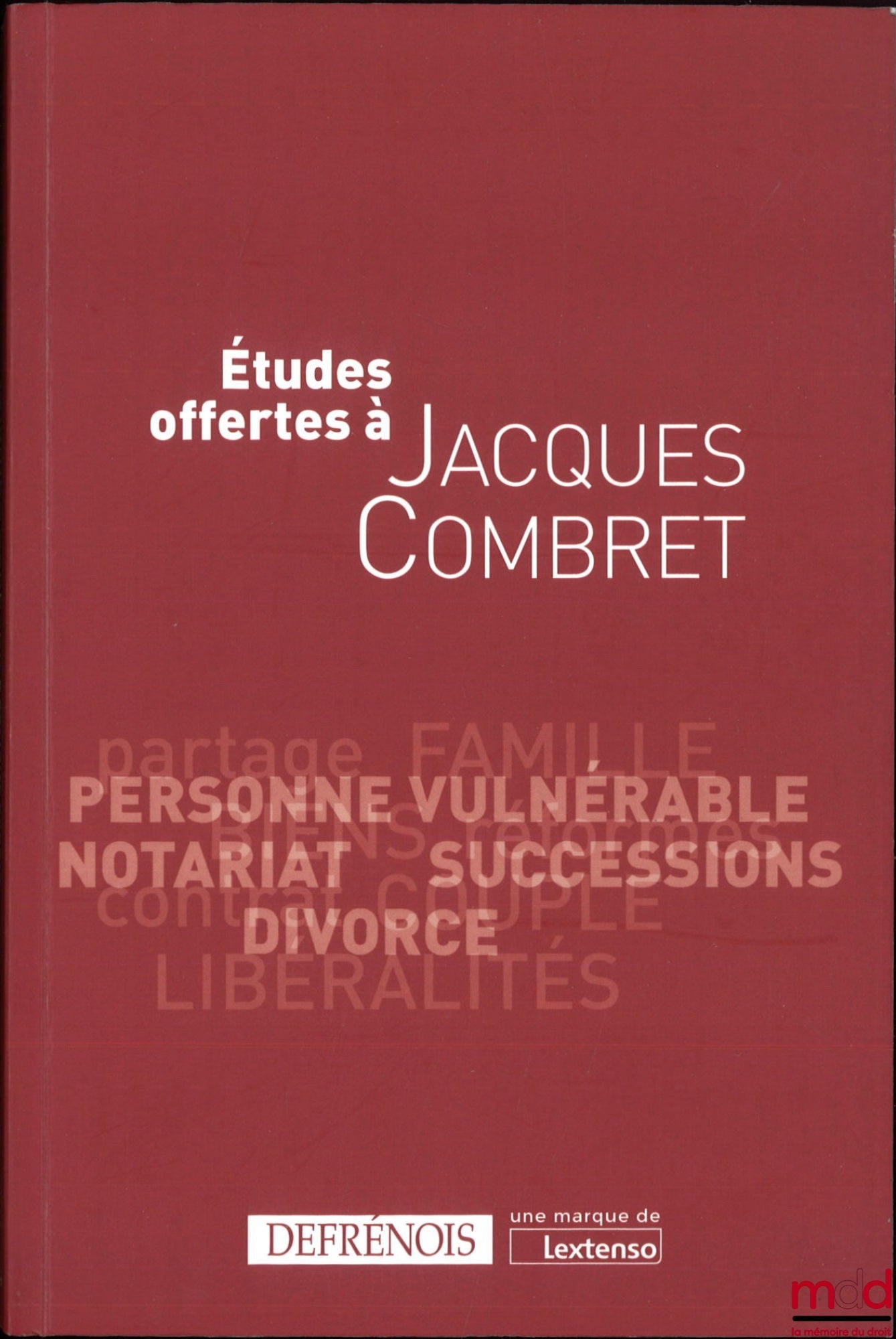 [Combret Miscellany] – STUDIES OFFERED TO JACQUES COMBRET