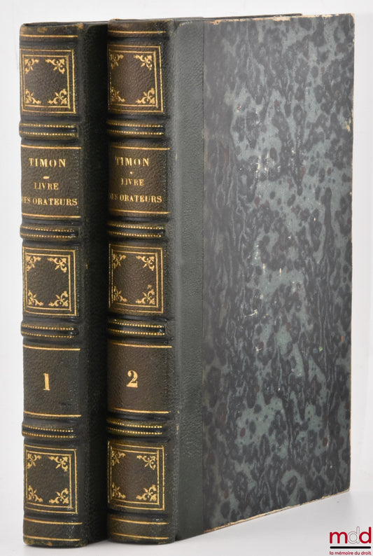 CORMENIN dit TIMON (Louis, baron de) – LIVRE DES ORATEURS, 15e éd.