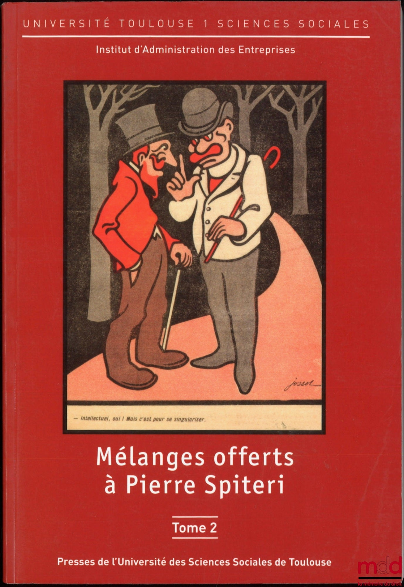 [Essays] – Essays presented to Pierre Spiteri, University of Toulouse 1 Social Sciences