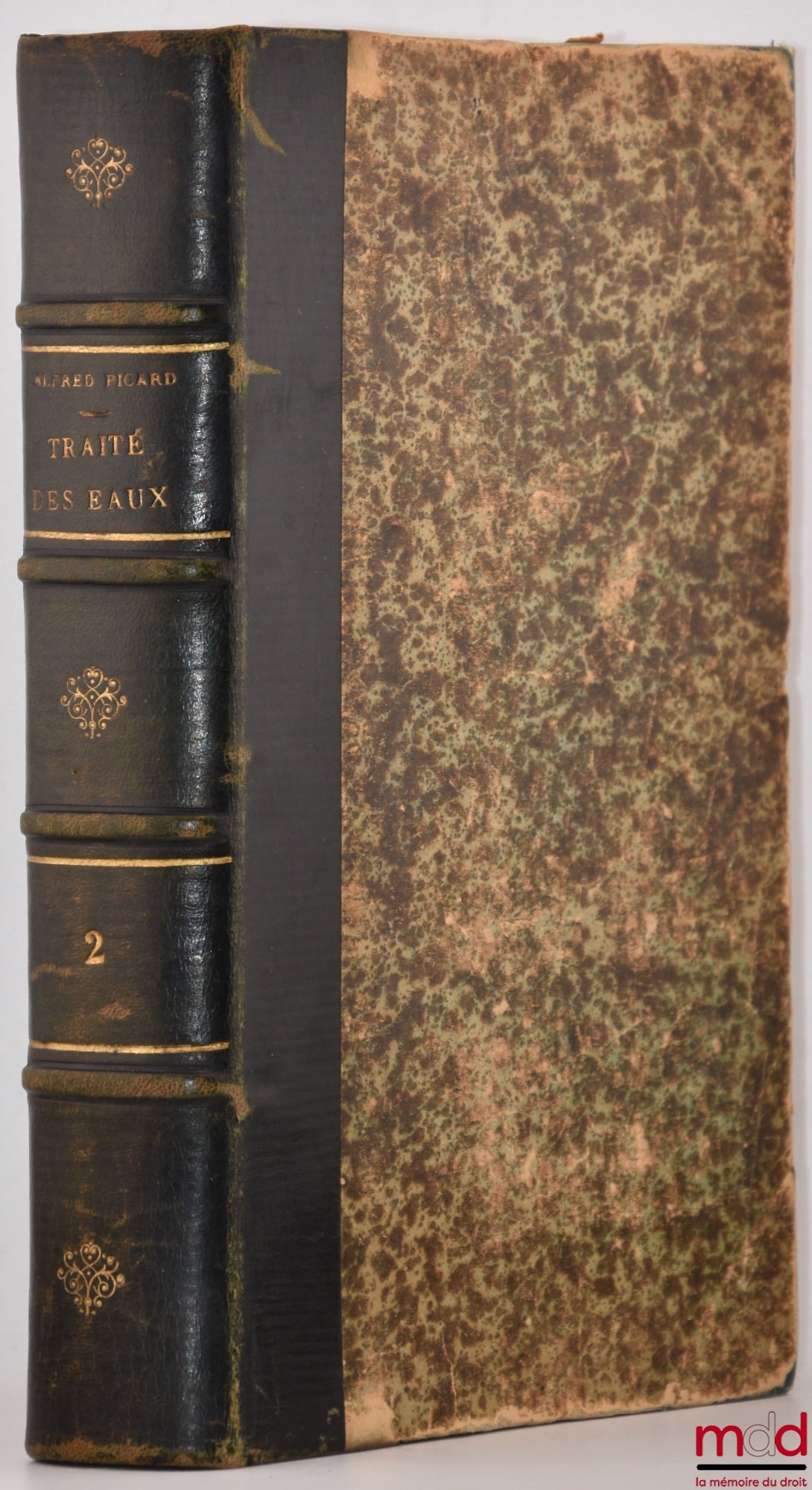 PICARD (Alfred) – TREATISE ON WATERS, Law and Administration, vol. II [single volume]: Non-navigable and non-floatable watercourses (continued) - Floatable watercourses using loose logs