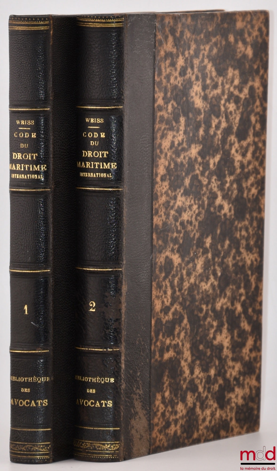 WEISS (Siegfried) – CODE OF INTERNATIONAL MARITIME LAW, As it exists among nations in time of peace and in time of war from the earliest times to the present day, according to the historical school