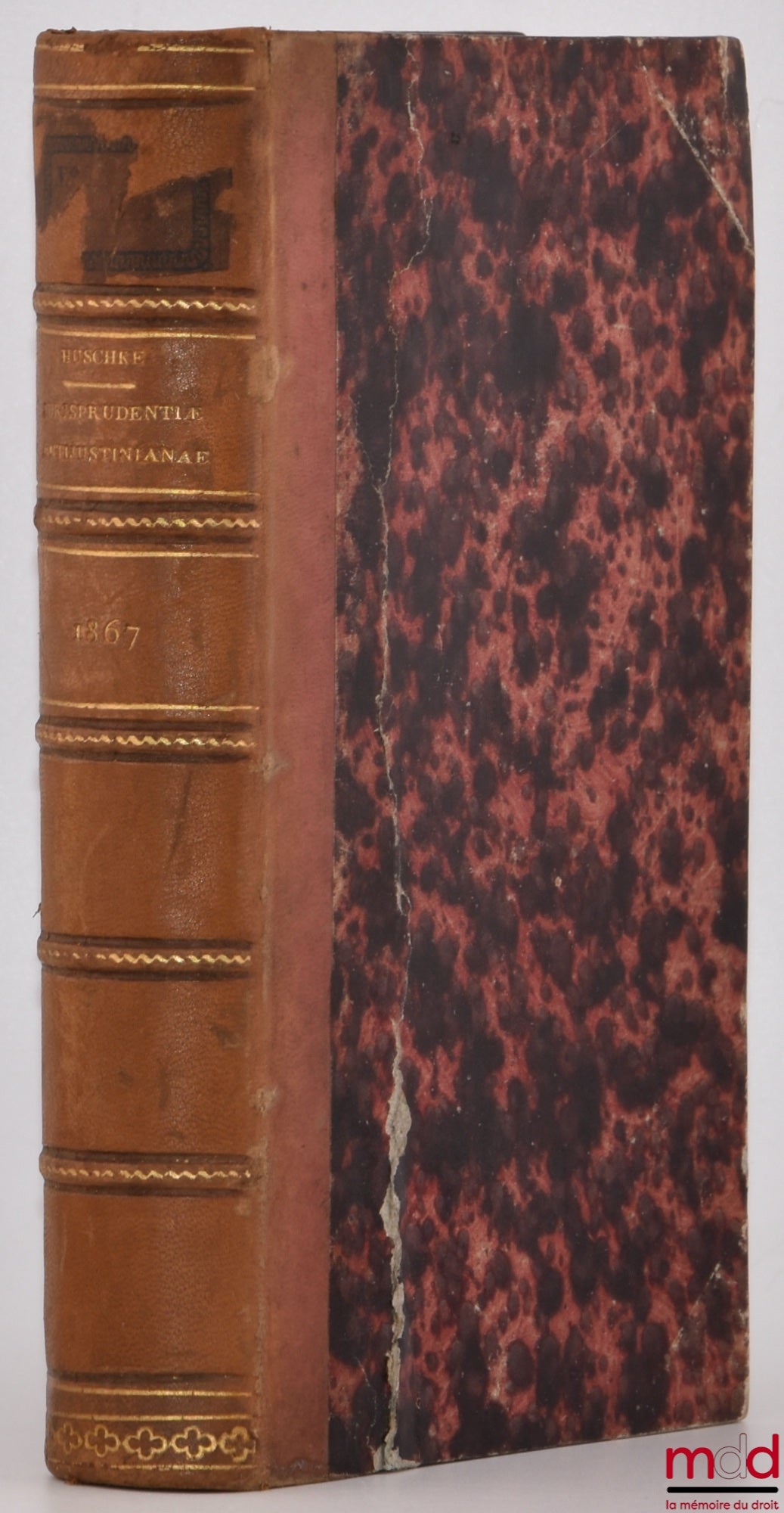 EDUARDUS HUSCHKE (Philipp) – IURISPRUDENTIAE ANTEIUSTINIANAE QUAE SUPERSUNT, In usum maxime academicum, Composuit, recensuit, adnotavit, Editio altera aucta et multis locis emendata
