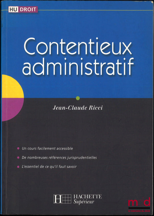 RICCI (Jean-Claude) – ADMINISTRATIVE LITIGATION