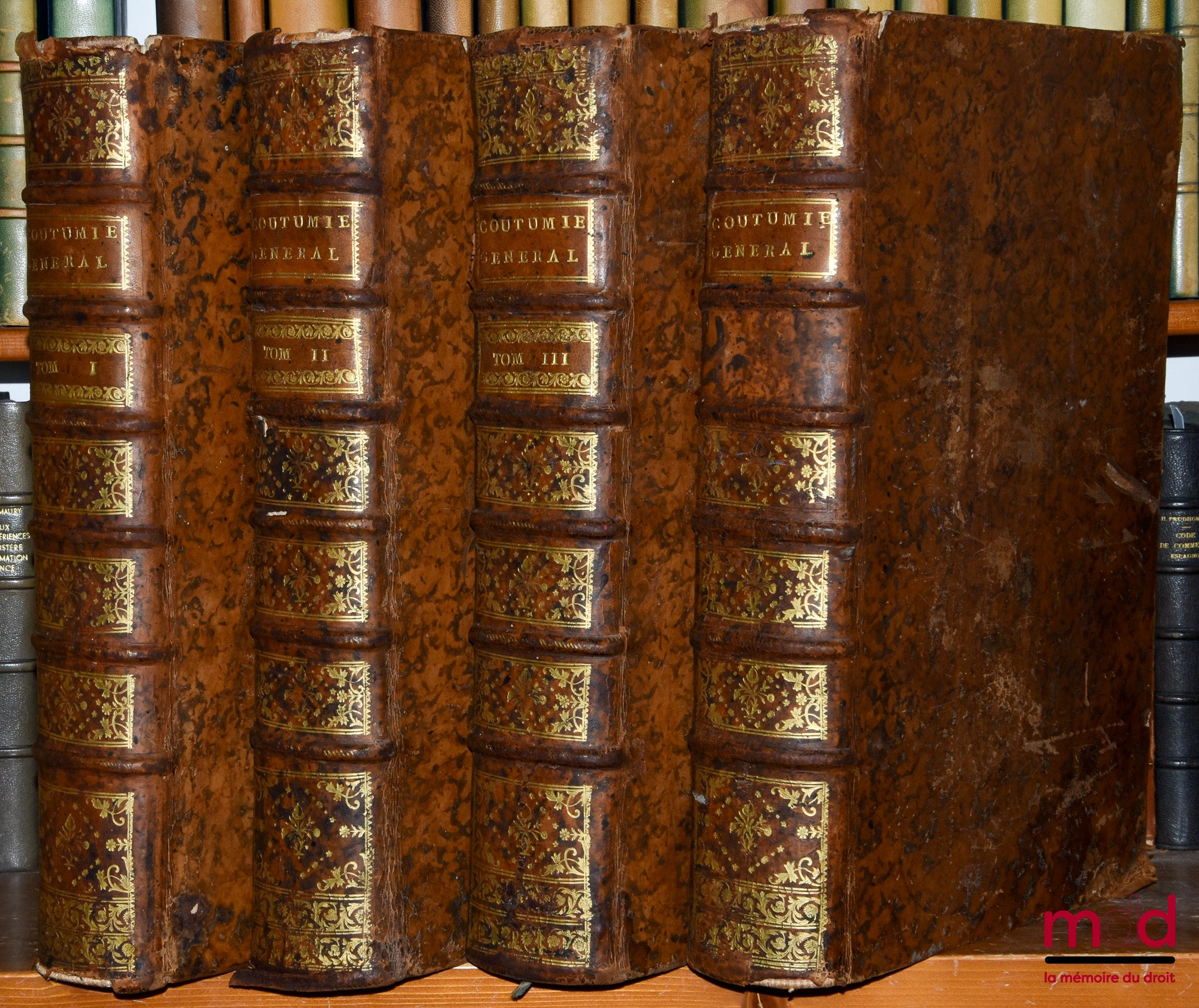 BOURDOT DE RICHEBOURG (Charles-Antoine) – NEW GENERAL CUSTOMARY OR BODY OF GENERAL AND PARTICULAR CUSTOMS OF FRANCE, AND OF THE PROVINCES KNOWN AS GAUL; accurately verified against the Originals kept in the Registry of the Parliament of Paris