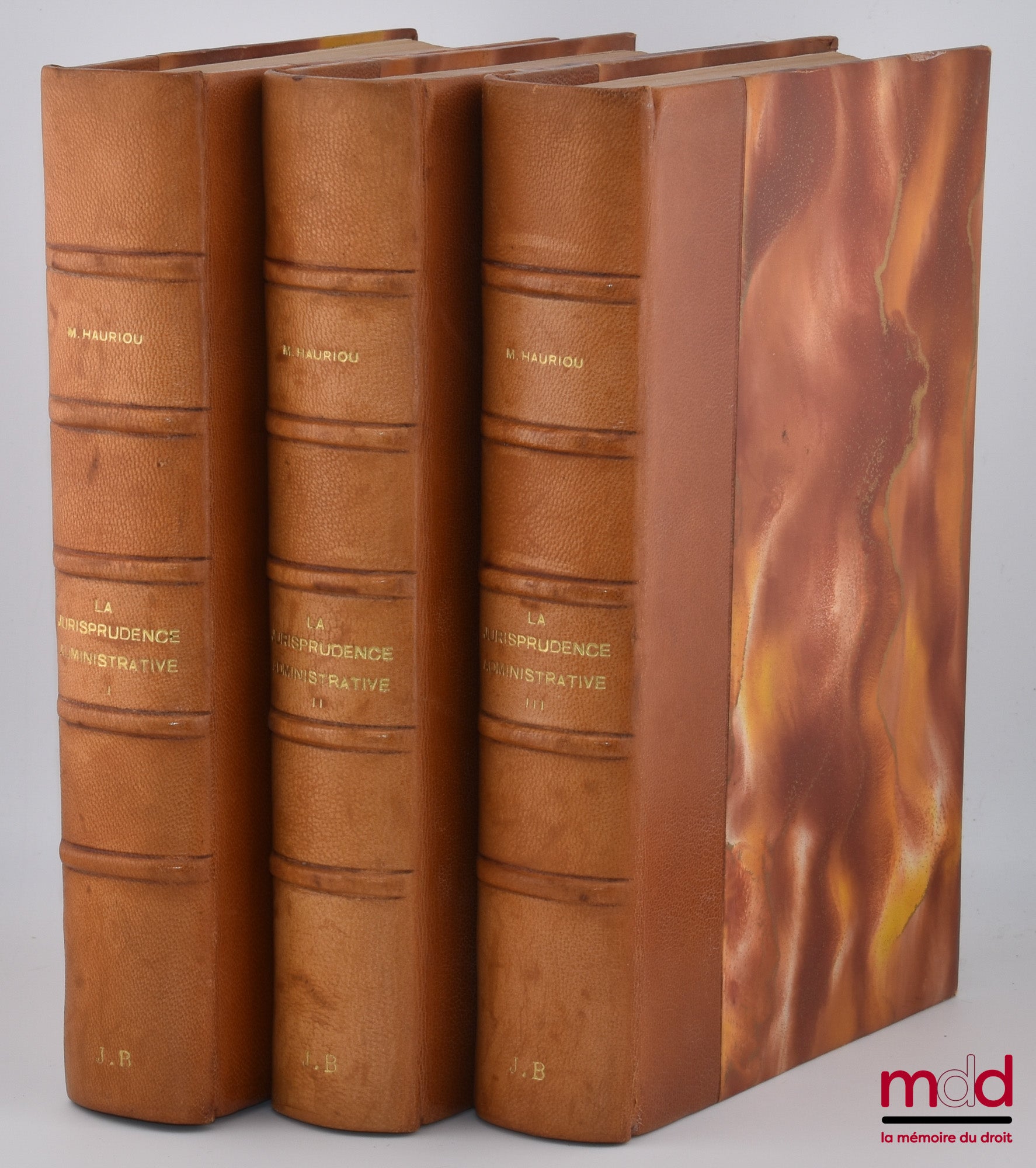 HAURIOU (Maurice) – ADMINISTRATIVE CASE LAW FROM 1892 TO 1929, based on case notes from the Sirey Collection compiled and classified by André Hauriou, new printing (1931)